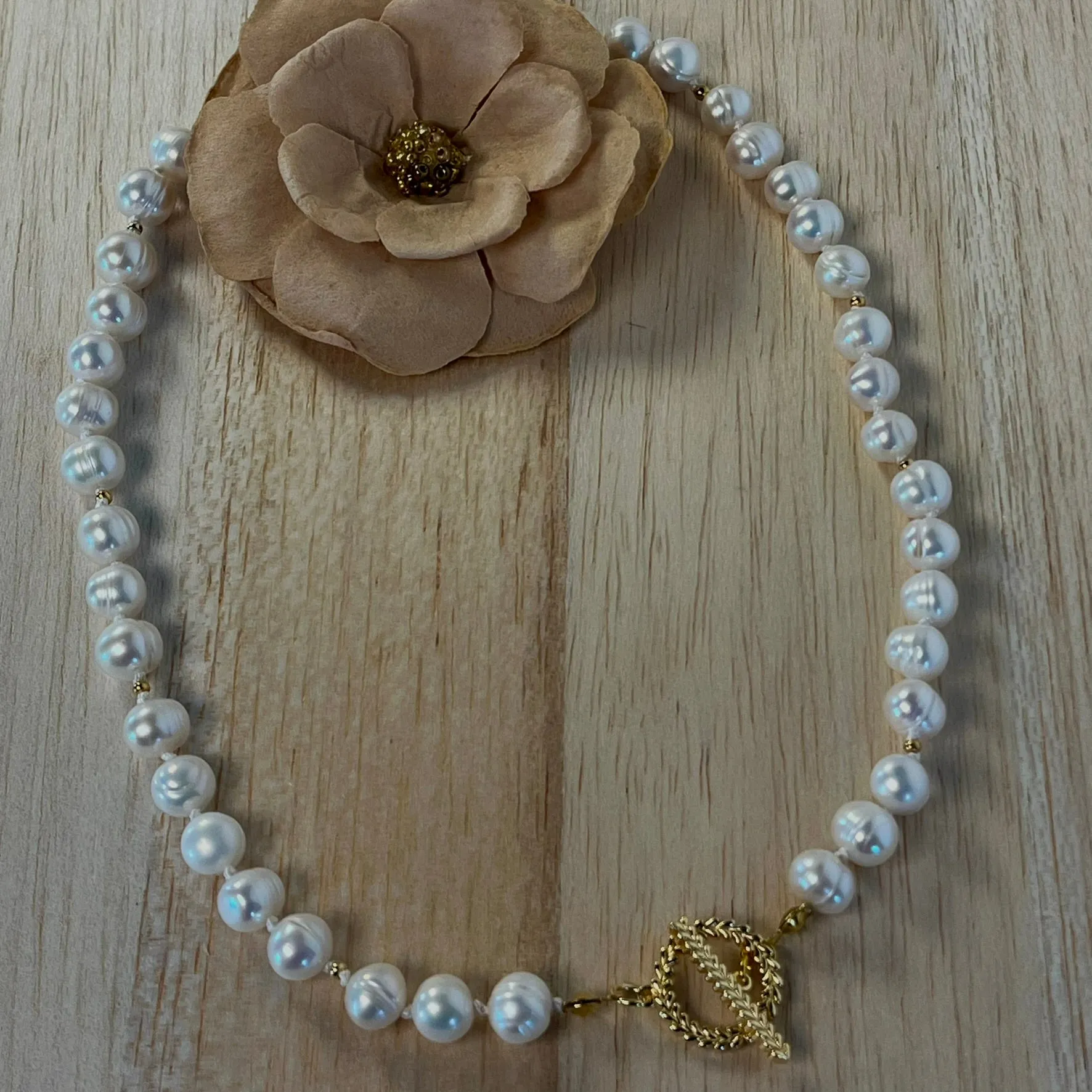 Hand Knotted Pearl Necklace