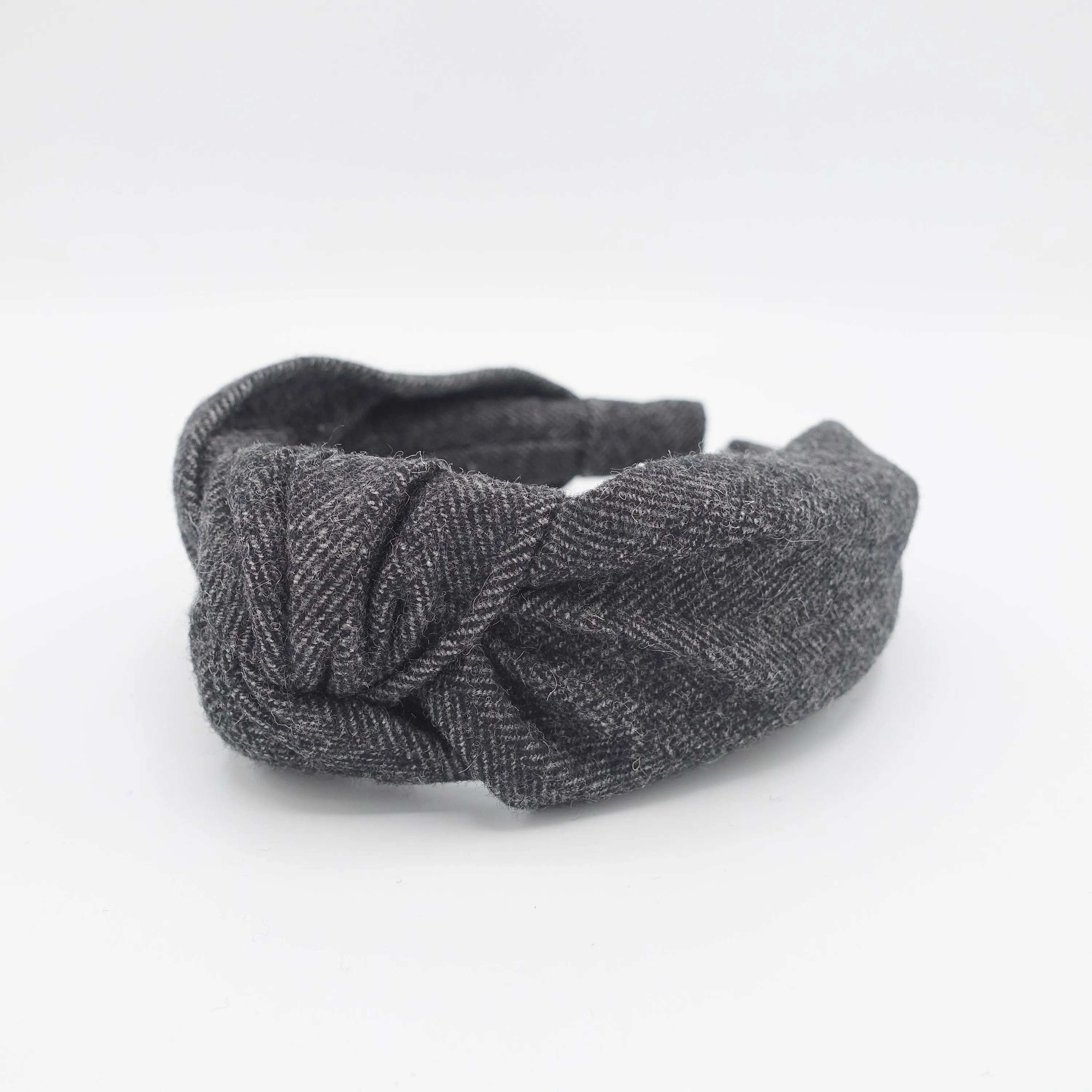 herringbone headband woolen top knot hairband Fall Winter hair accessory shop for women t hairband Women hair accessories