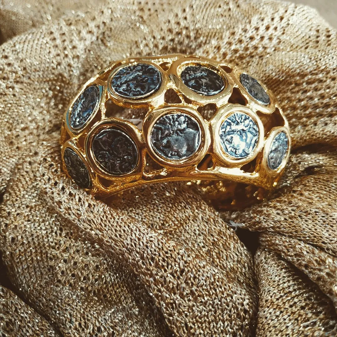 Kenneth Jay Lane Golden Coin Bracelet