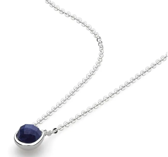 Kit Heath Silver Lapis Pebble Necklace (SI536)