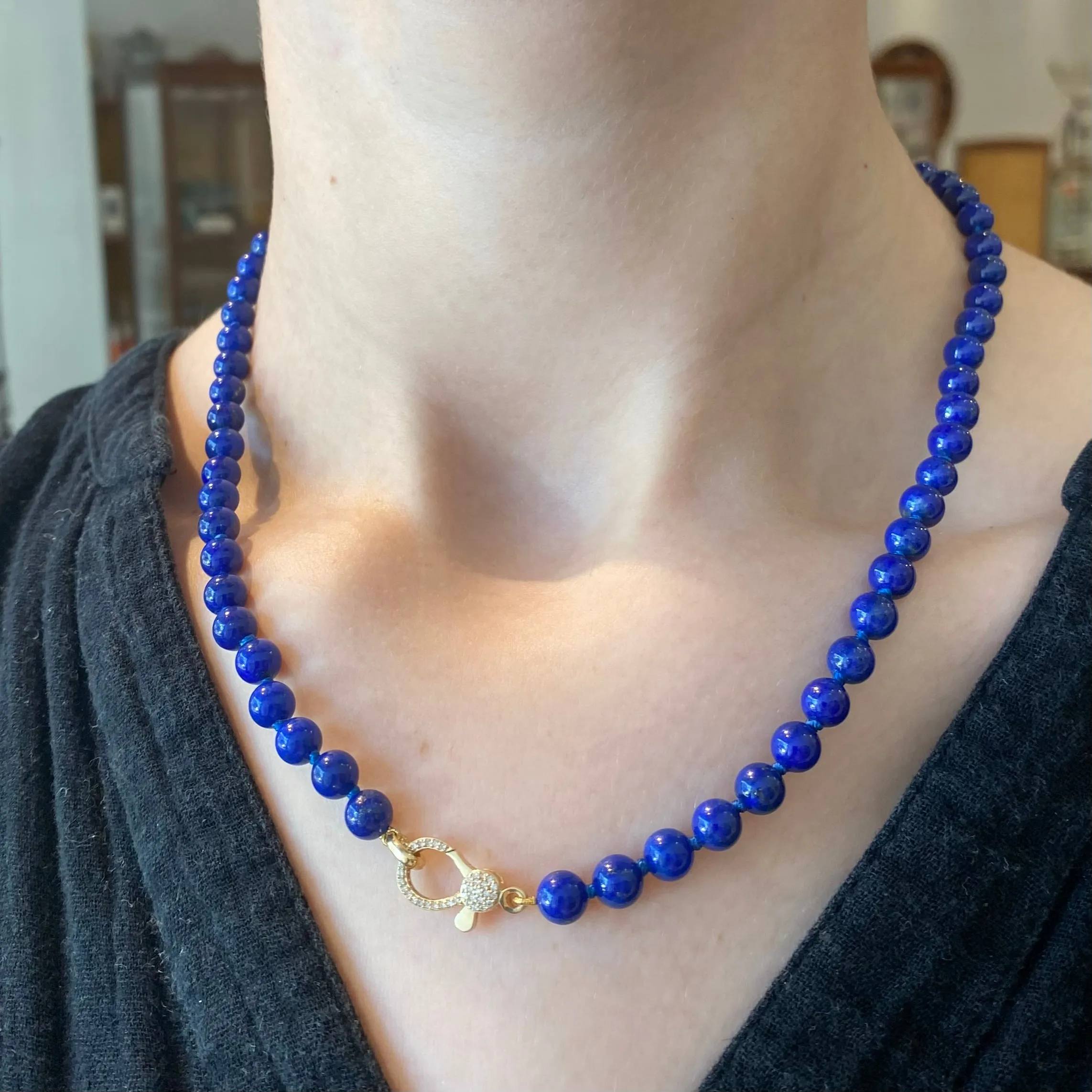 Knotted Lapis Necklace