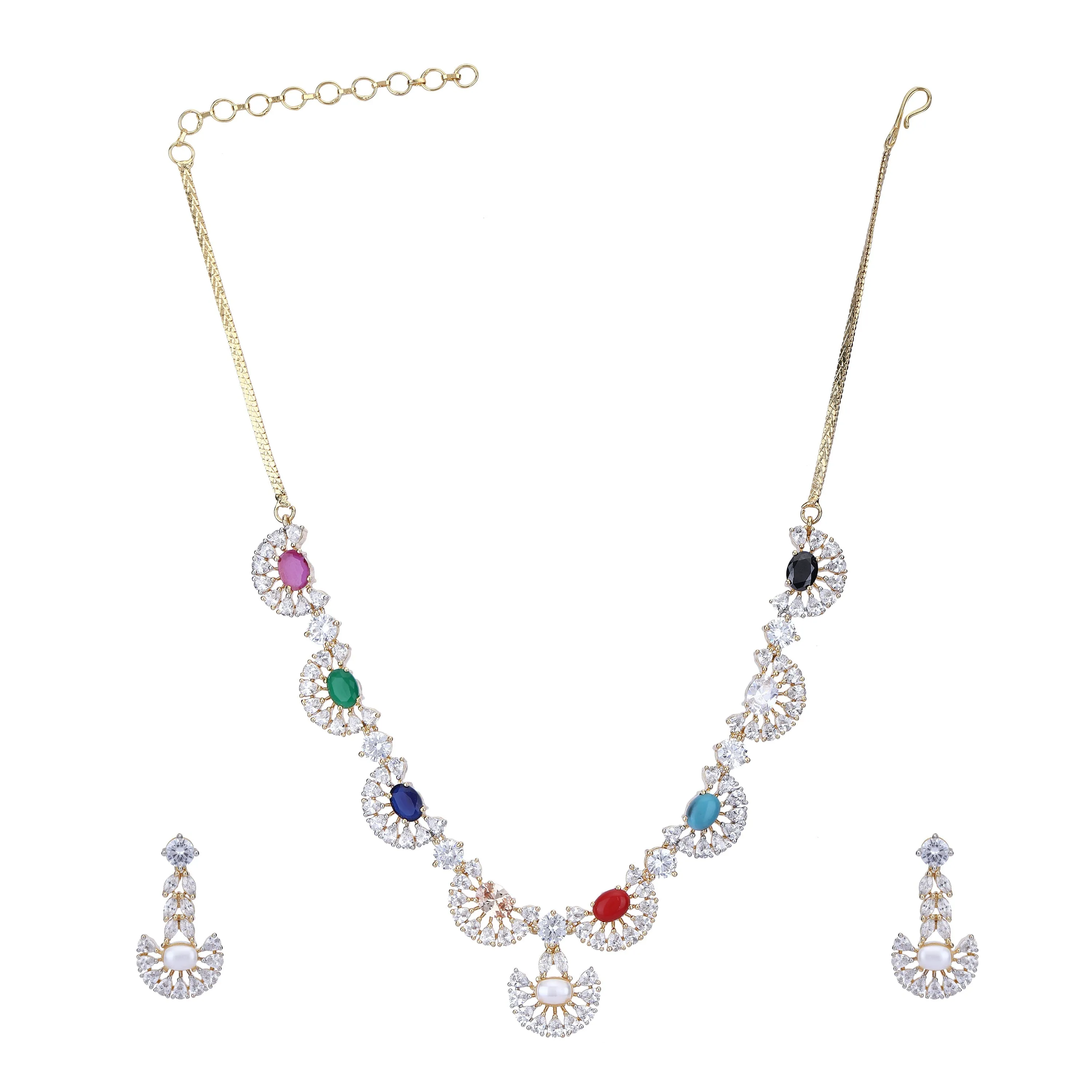 Laksh Zircon Necklace Set