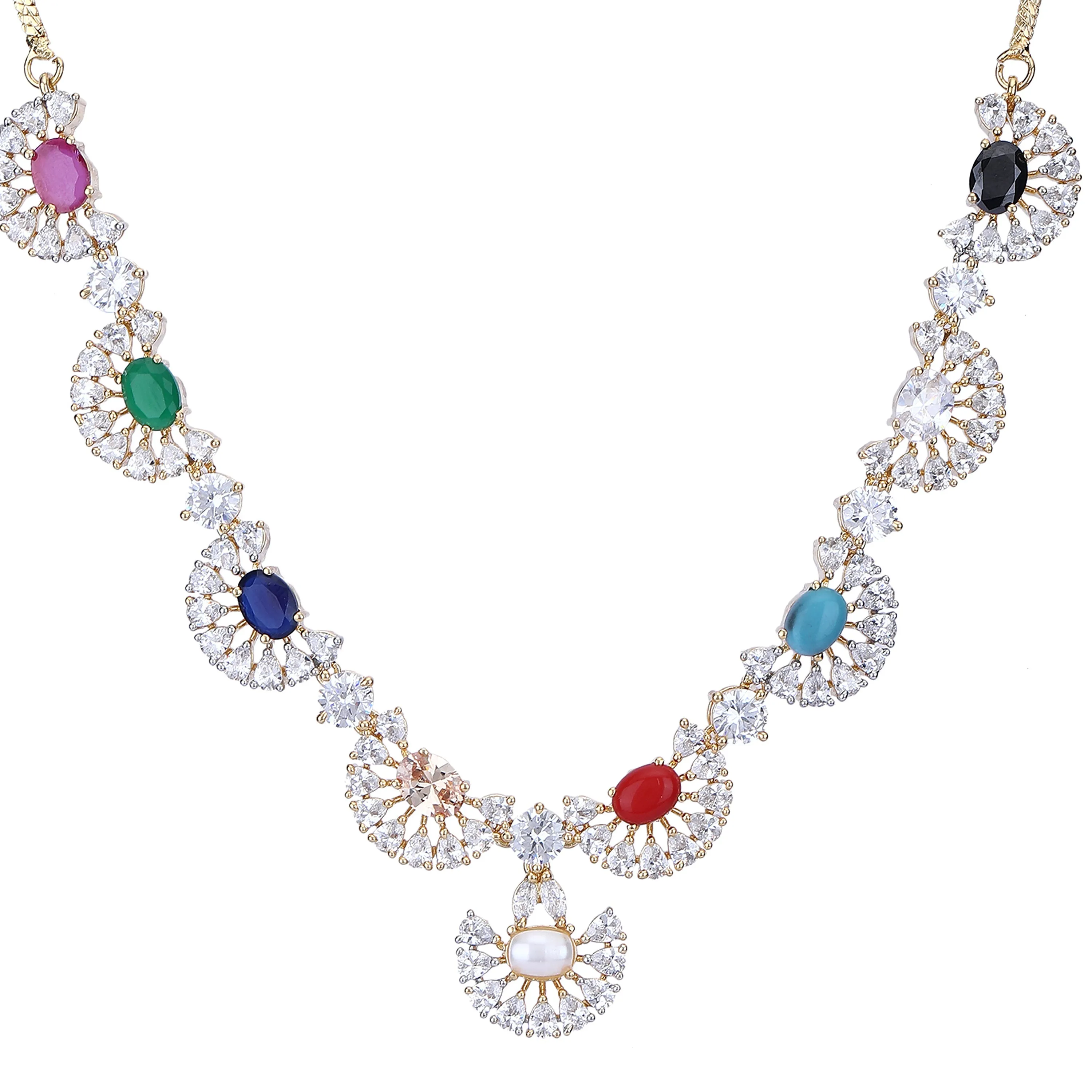 Laksh Zircon Necklace Set