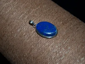 Lapis and Silver Pendant