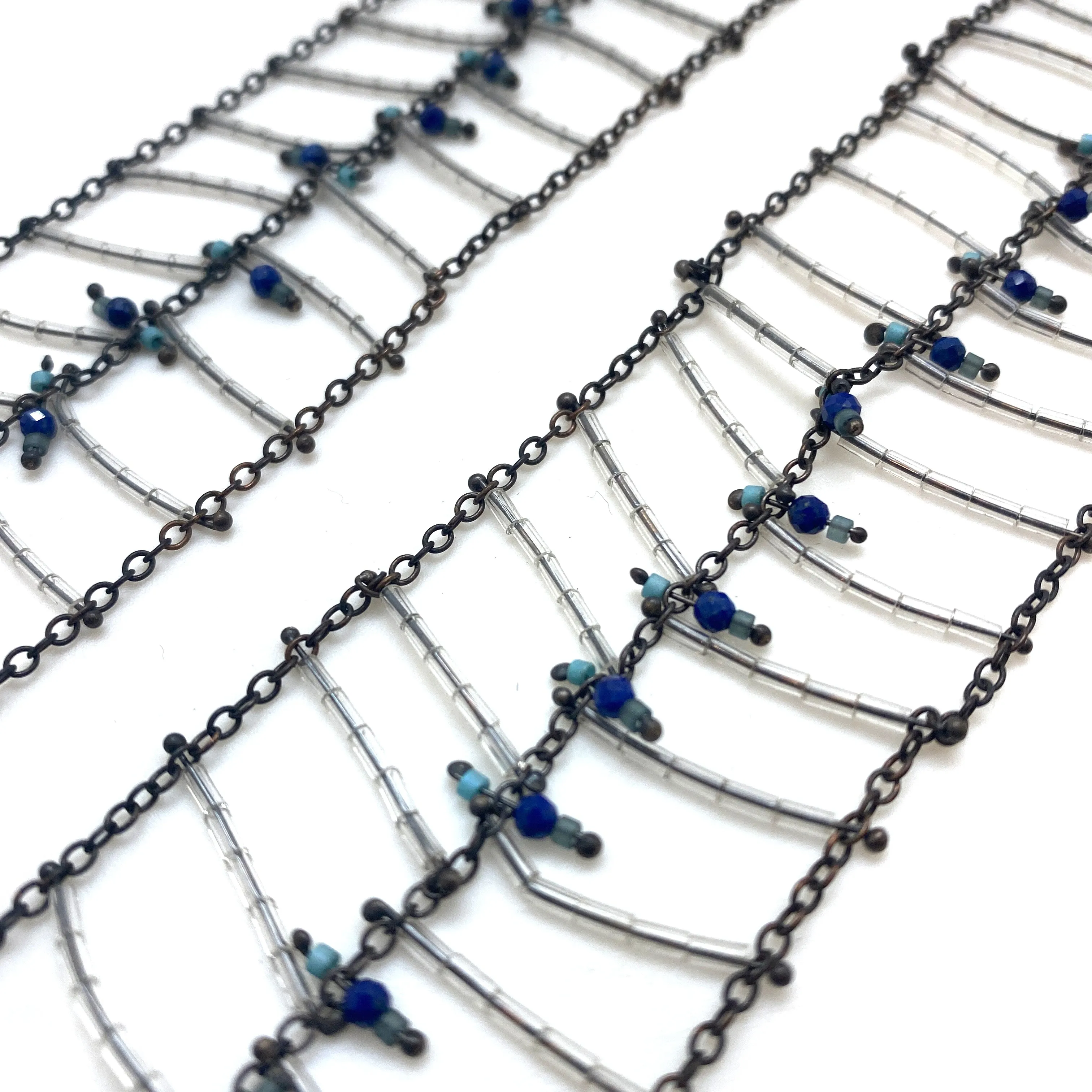 Lapis Ladder Necklace