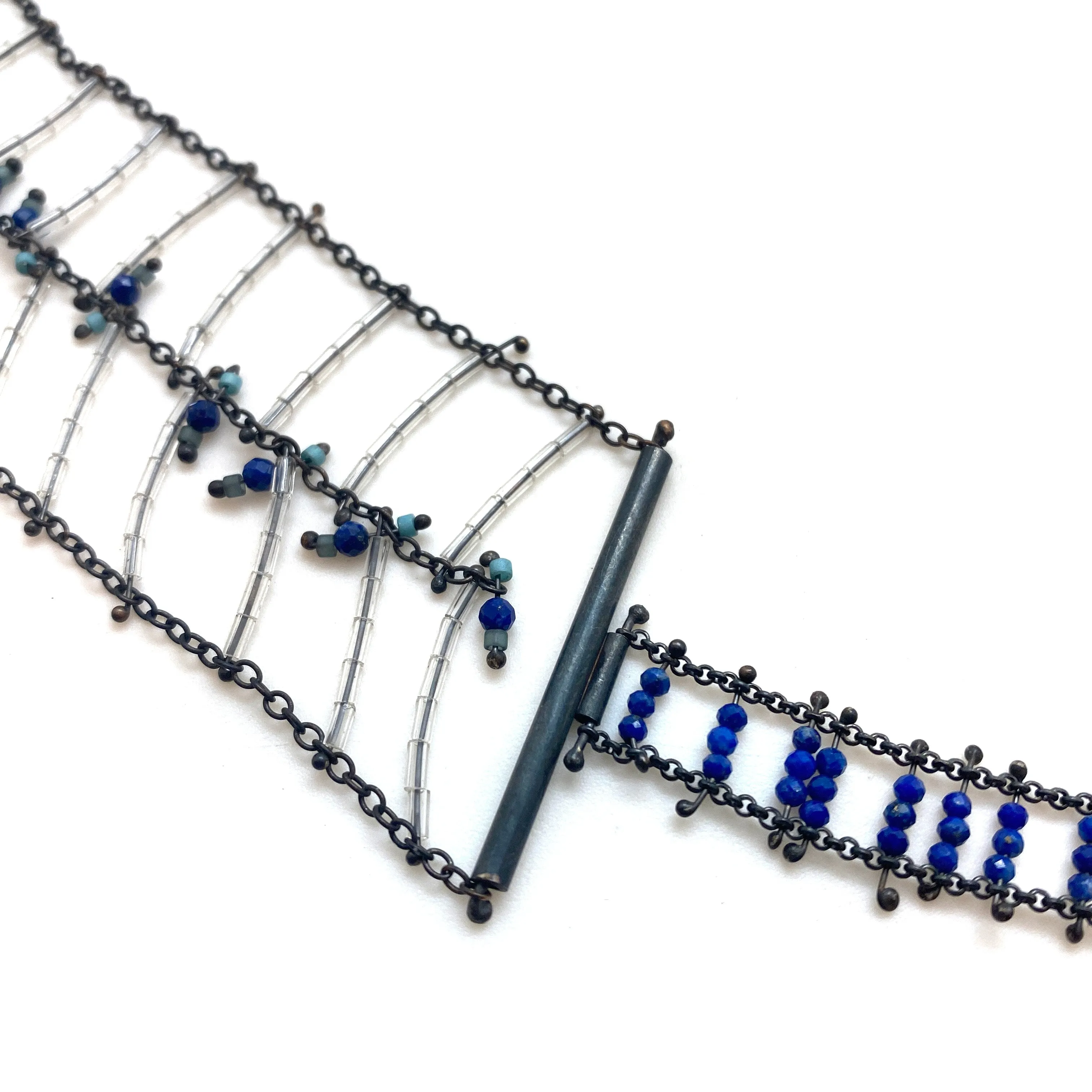 Lapis Ladder Necklace