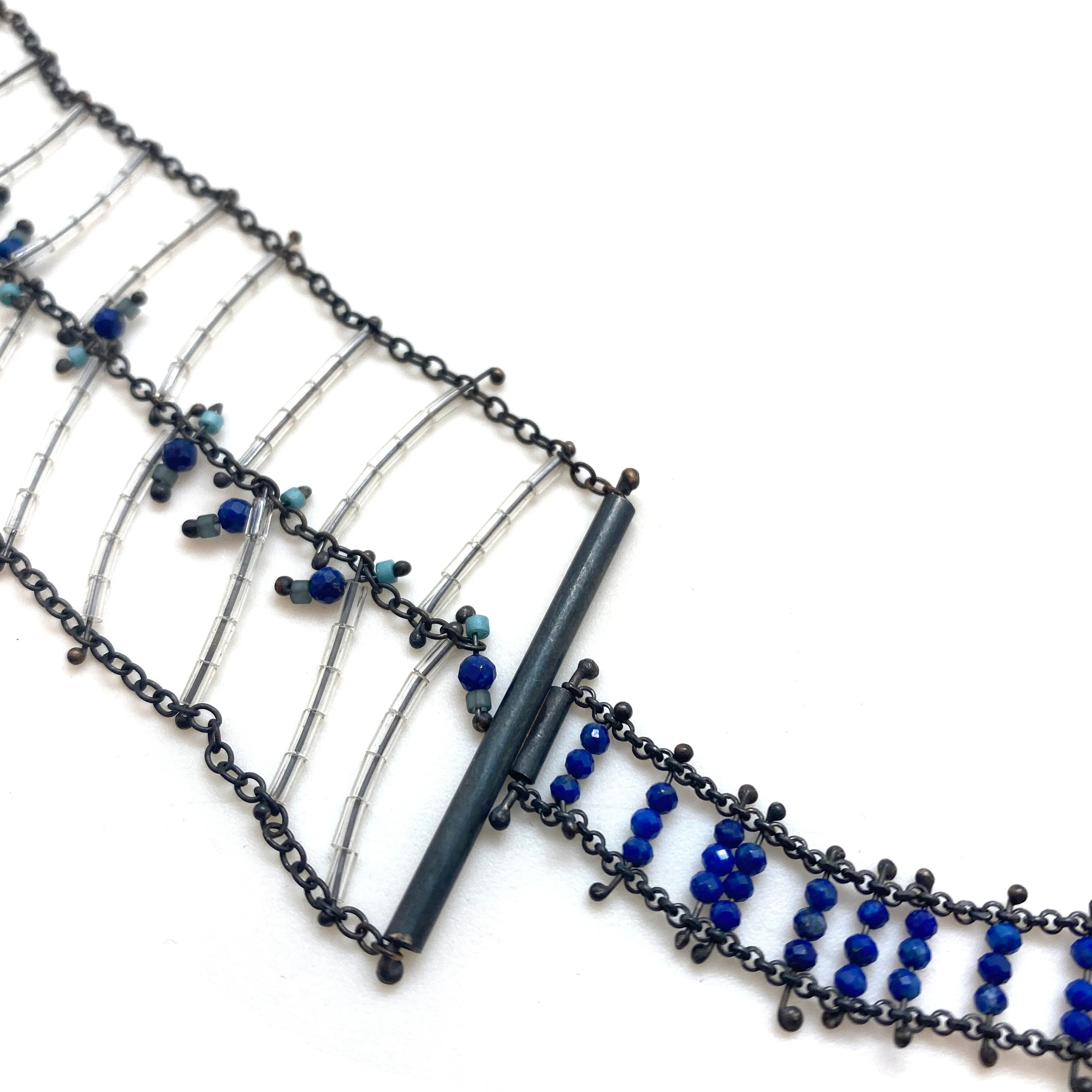 Lapis Ladder Necklace