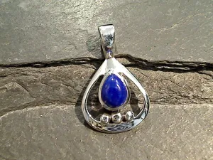 Lapis Lazuli, Sterling Silver Small Pendant