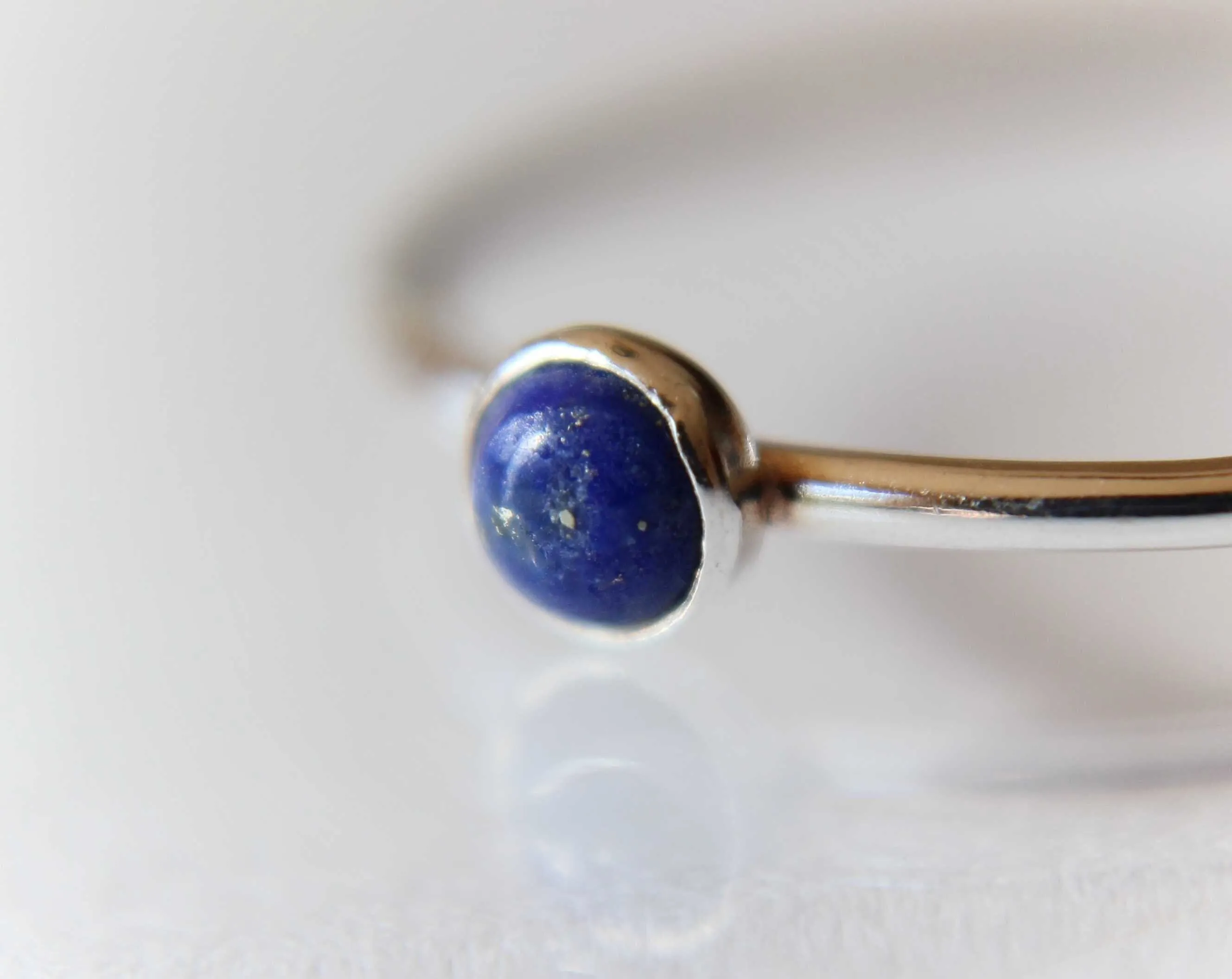 Lapis Ring, Lapis Stacking Ring, Tiny Lapis Ring, Gemstone Ring, Lapis Lazuli Ring, Gemstone Stacking Ring, Blue, Lapis Lazuli Stone, Gift