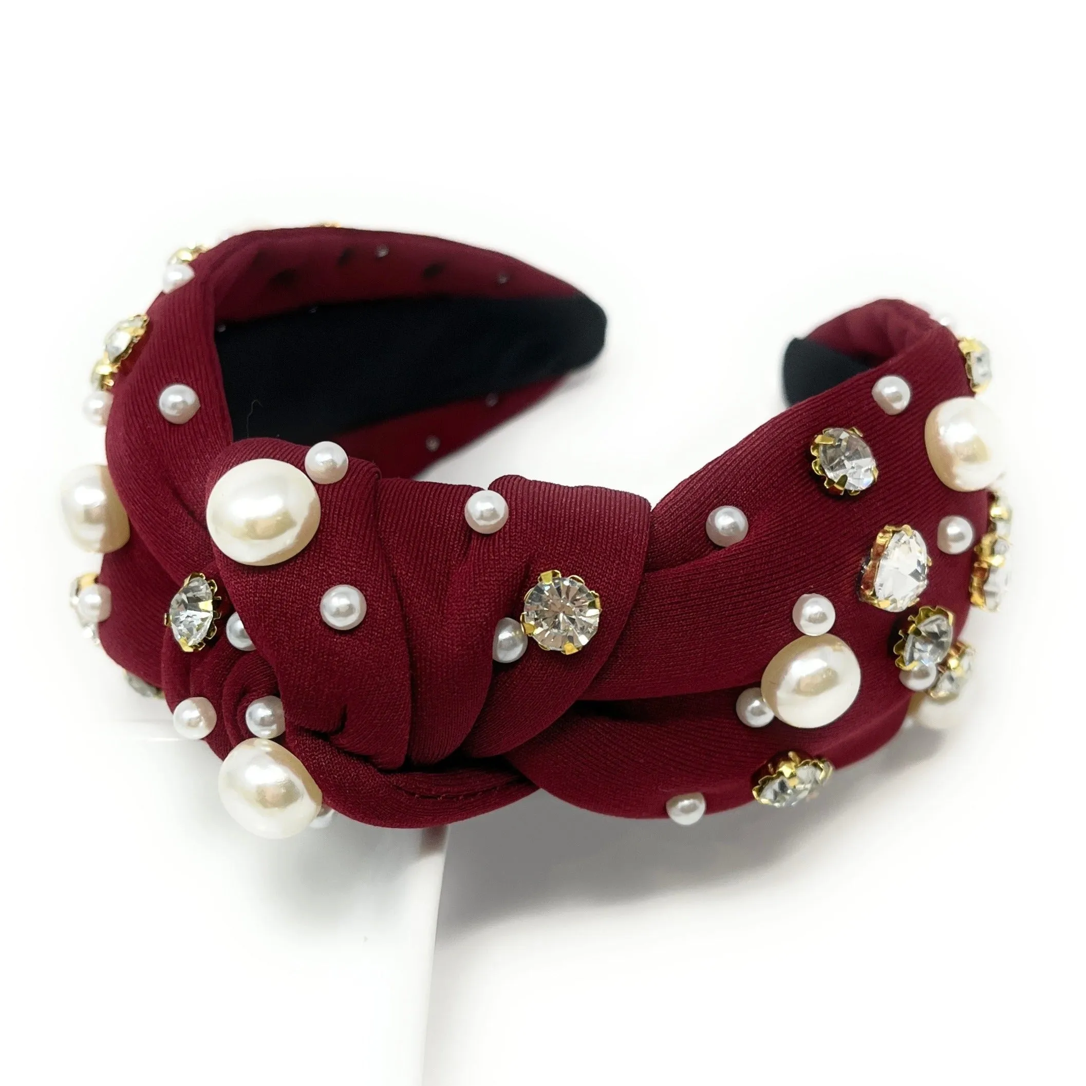 Leslie Jeweled Knotted Headband (more colors)