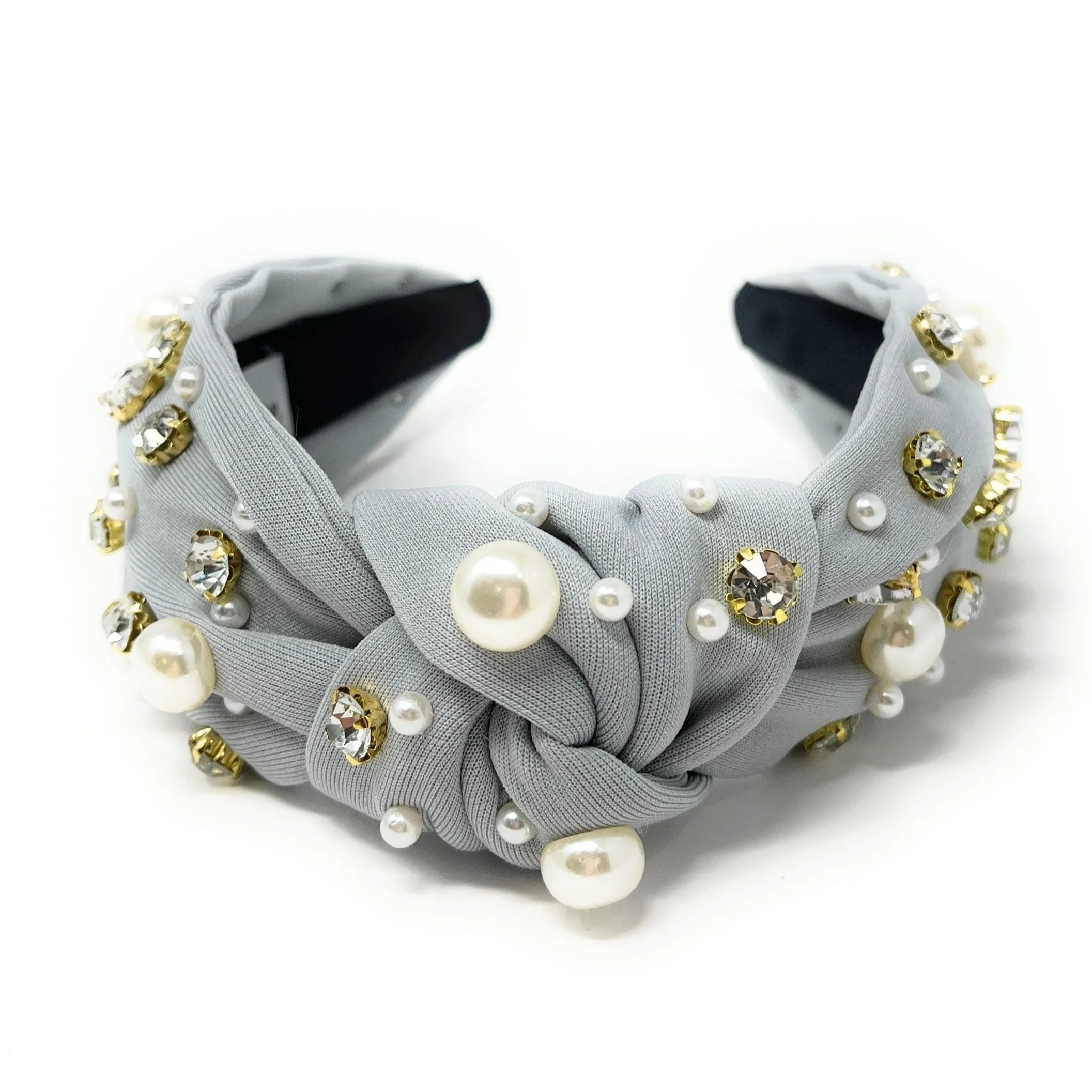 Leslie Jeweled Knotted Headband (more colors)