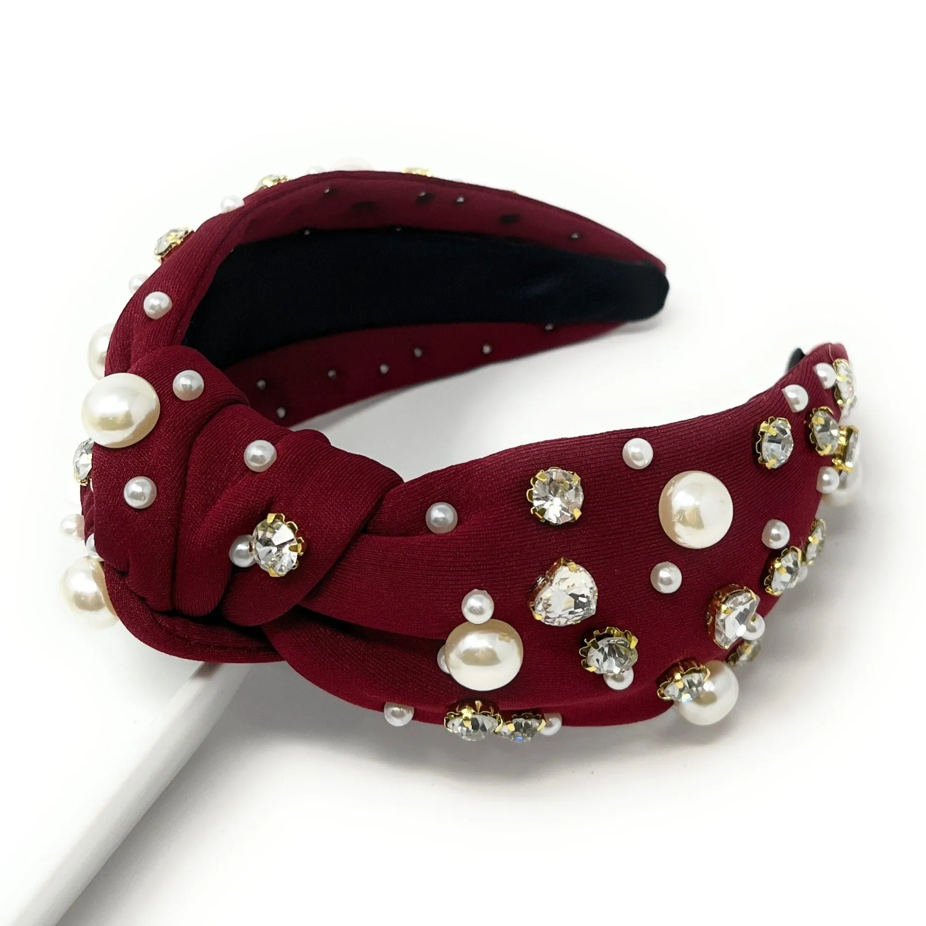 Leslie Jeweled Knotted Headband (more colors)