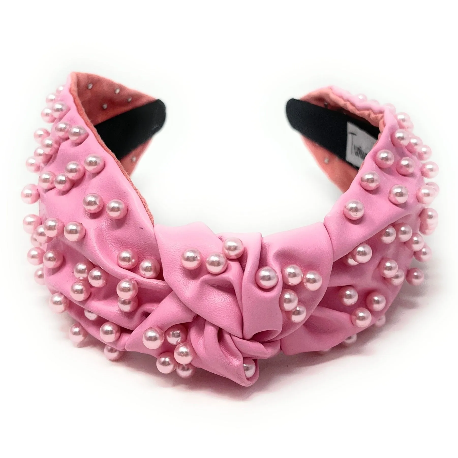 Light Pink Pearly Knot Headband