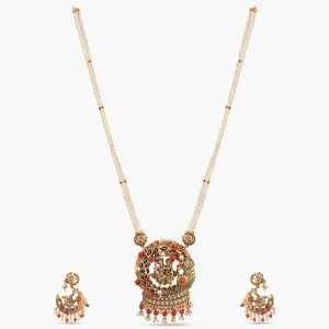 Manohar Antique Silver Pendant Set