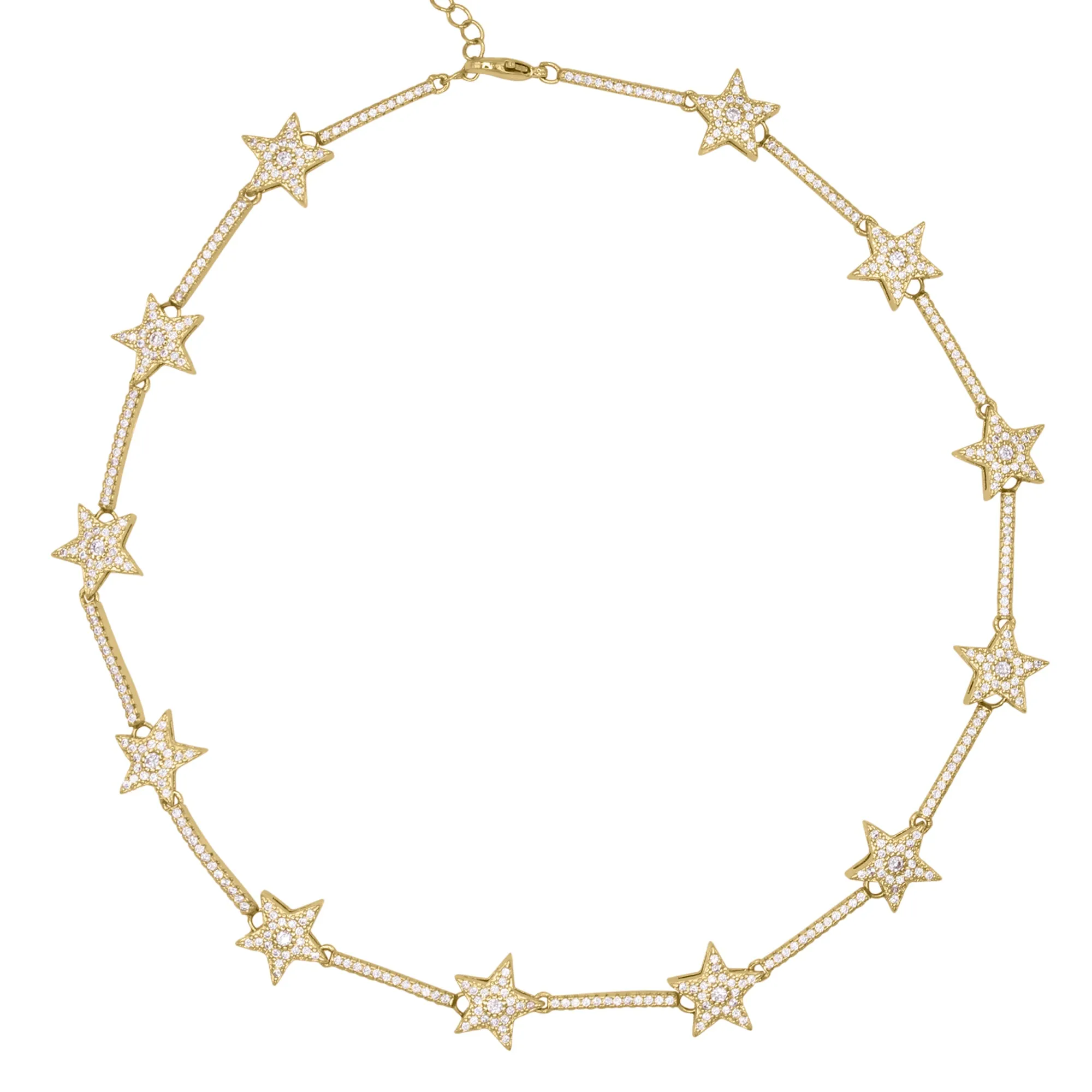 Margot Sparkling Star Choker | 18k Gold Plated