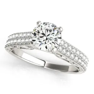 Moissanite Engagement Ring Diamond Setting - Prett