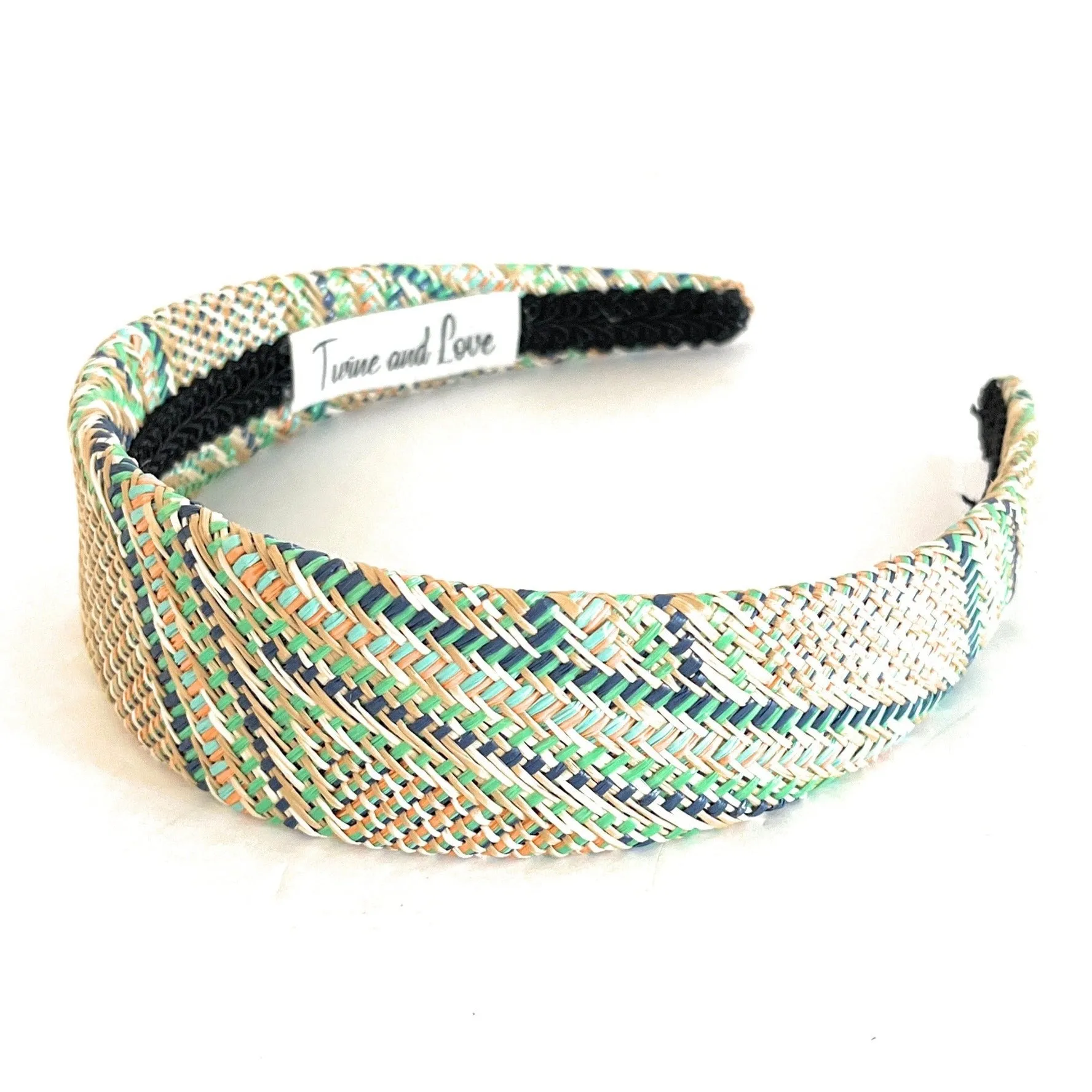 Multicolored Raffia Headband