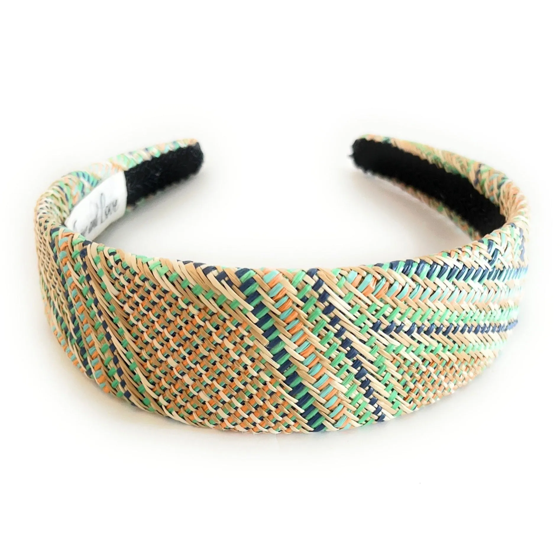 Multicolored Raffia Headband