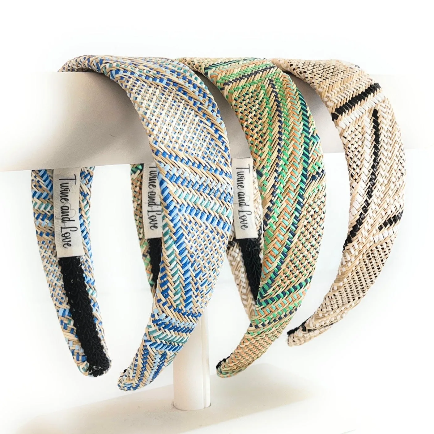 Multicolored Raffia Headband