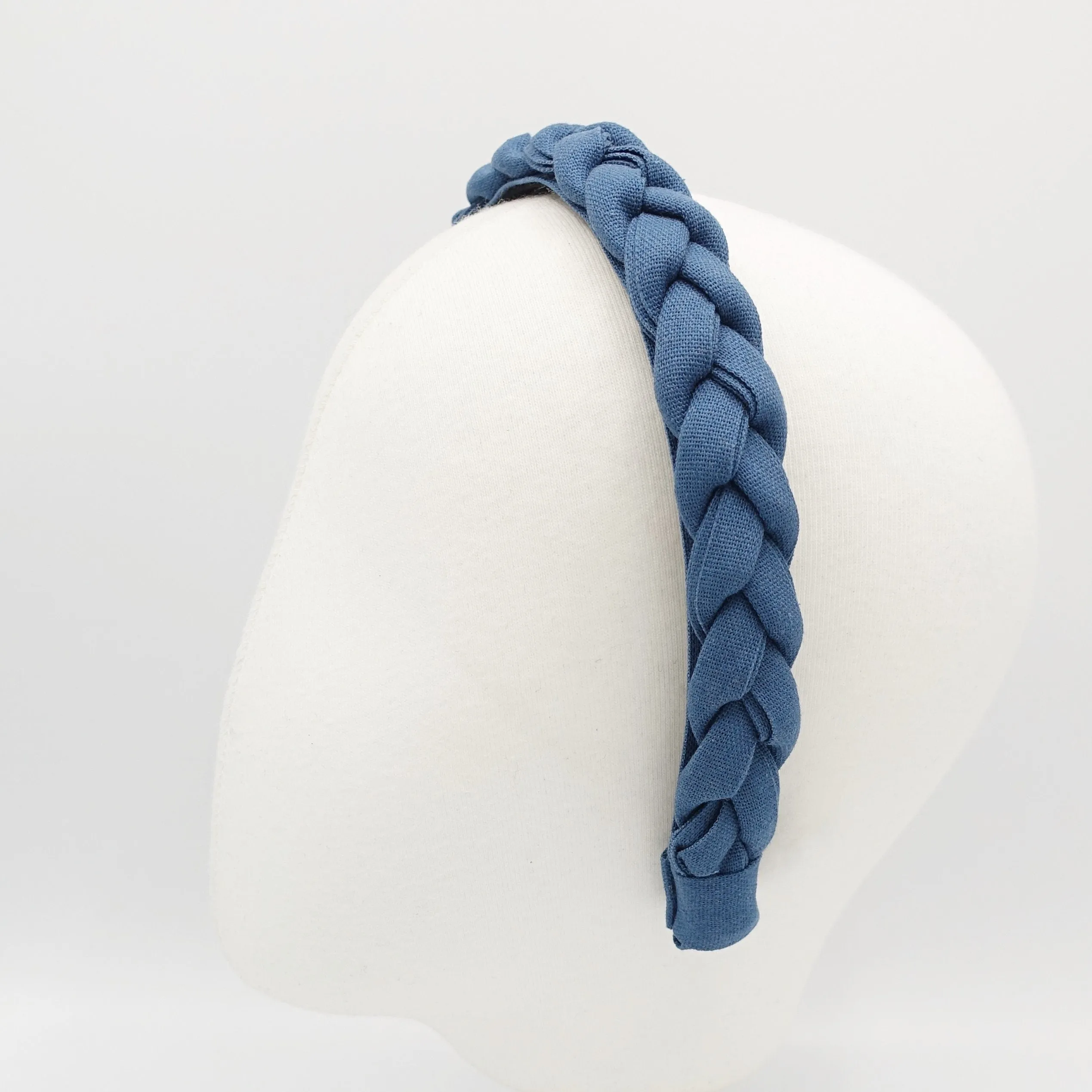 narrow braided headband linen braided hairband simple hair accessory for women