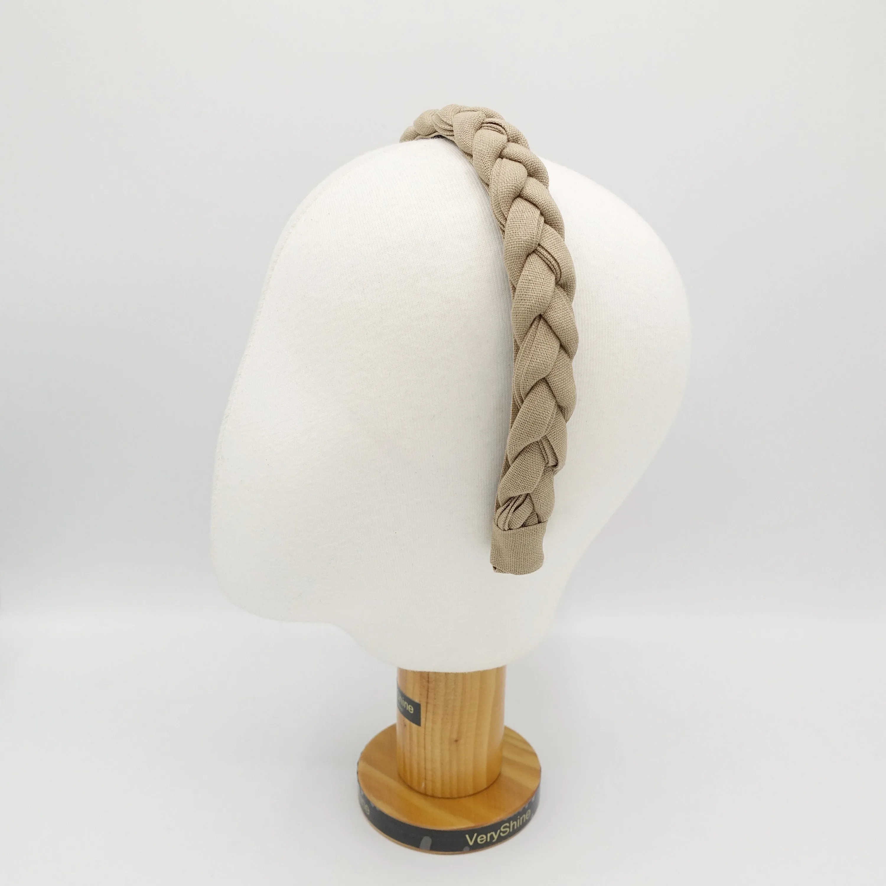 narrow braided headband linen braided hairband simple hair accessory for women