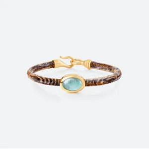 Ole Lynggaard Life Bracelet with Aquamarine 6mm - Velvet