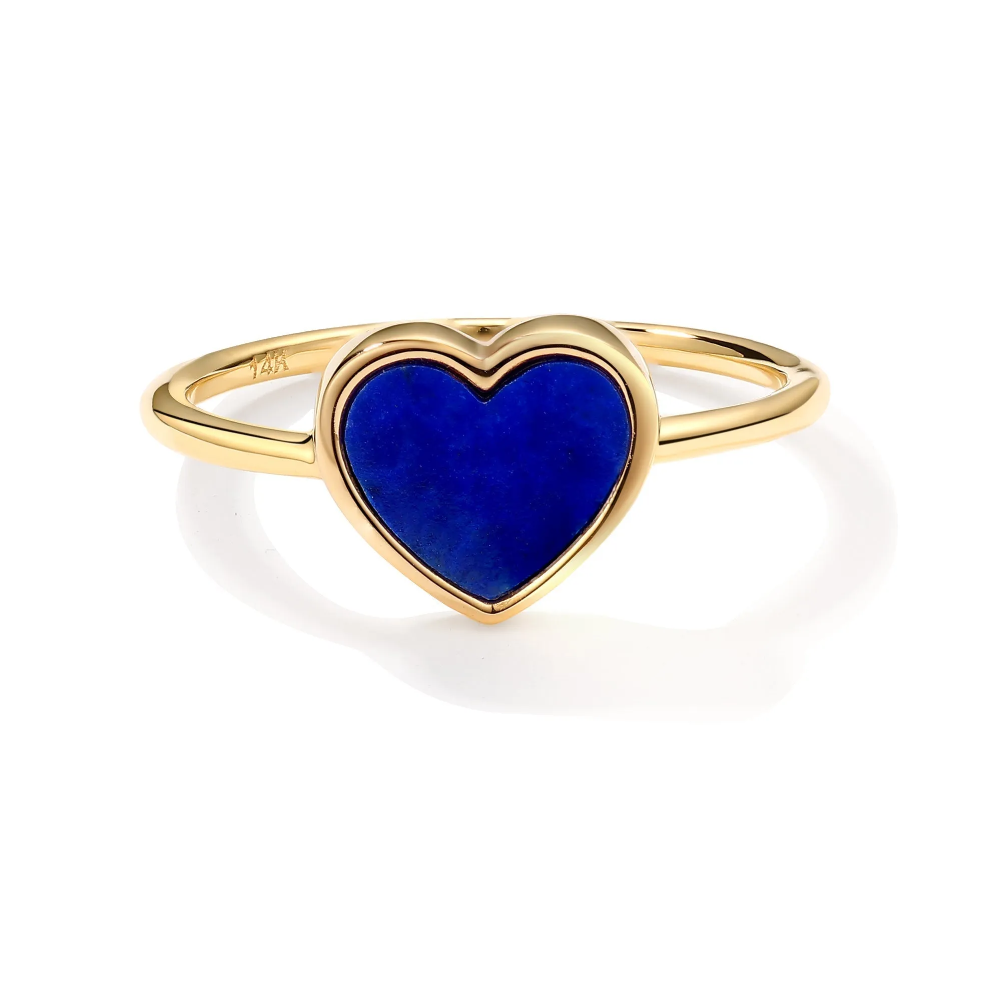 Orchid Gems Lazuli Heart Ring