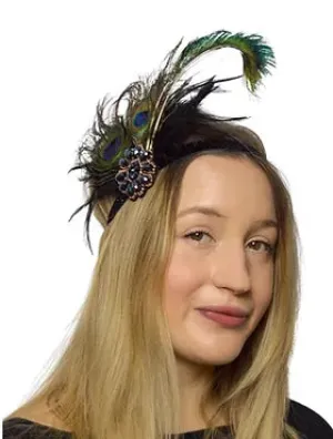 Peacock Flapper Headband