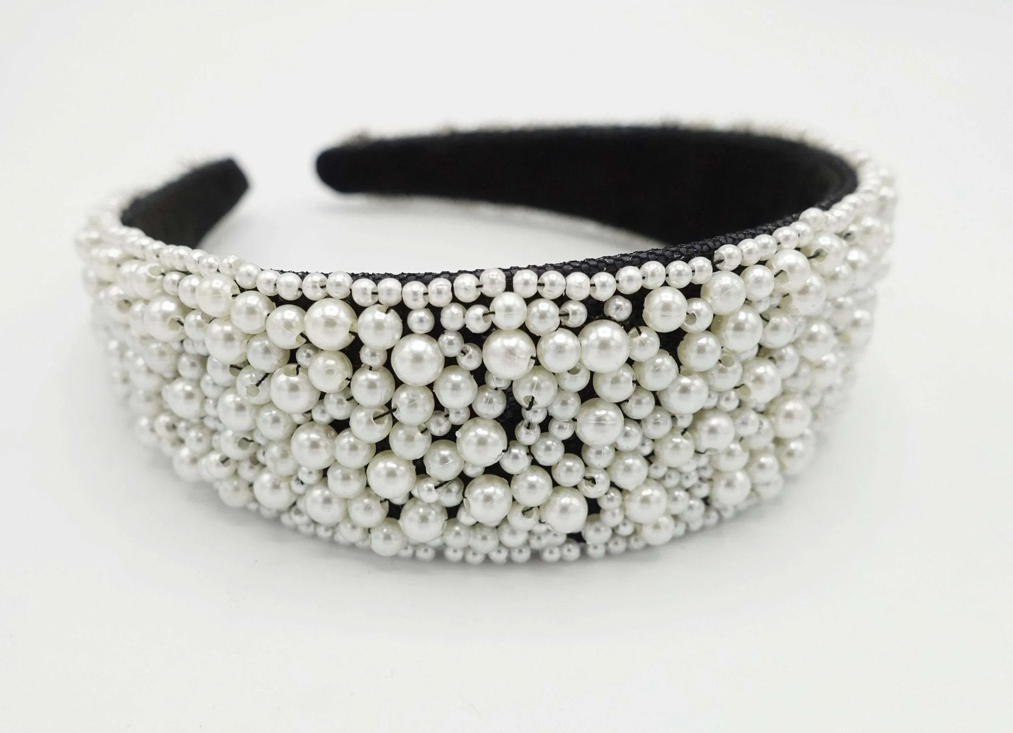 pearl beaded headband