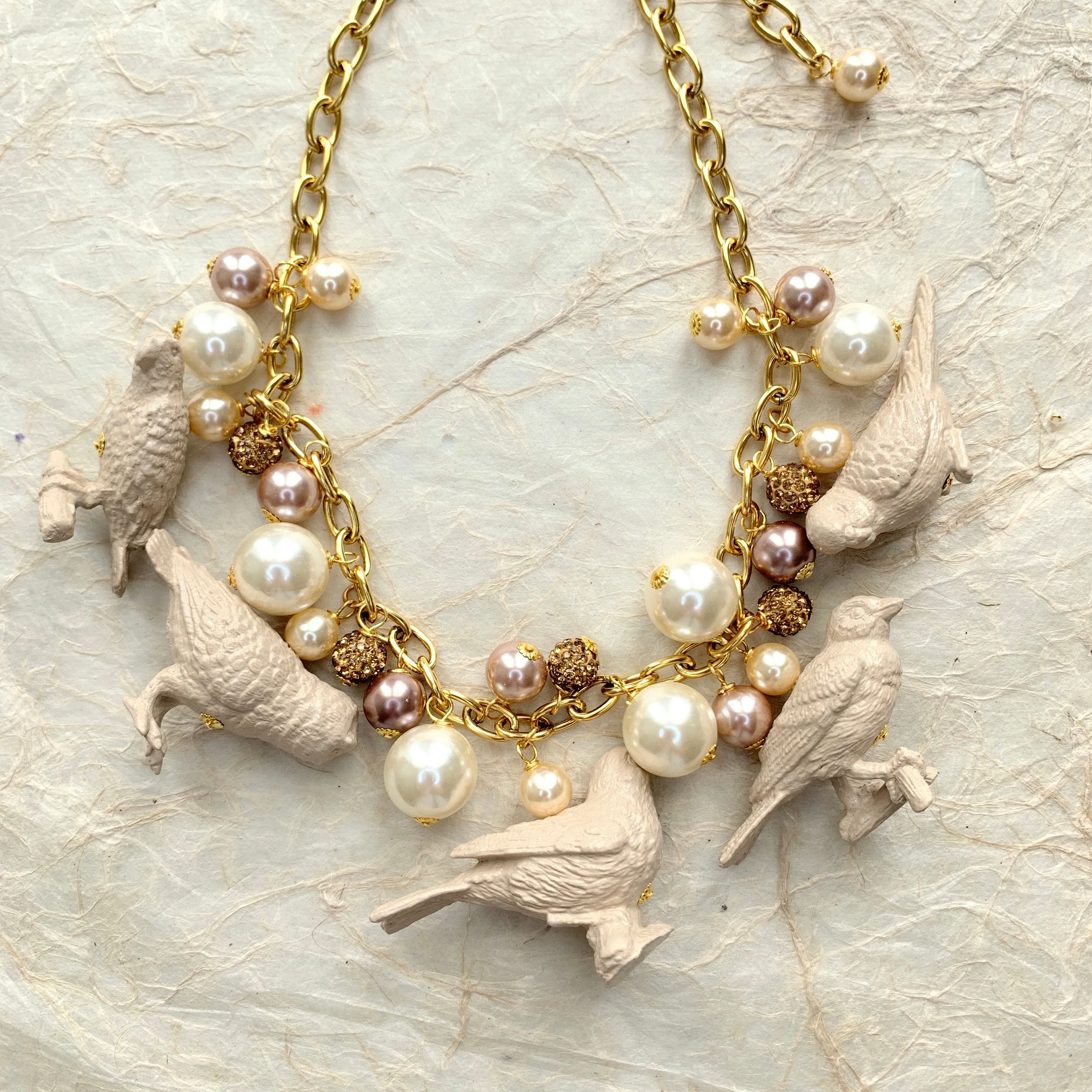 Pearl Bird Necklace