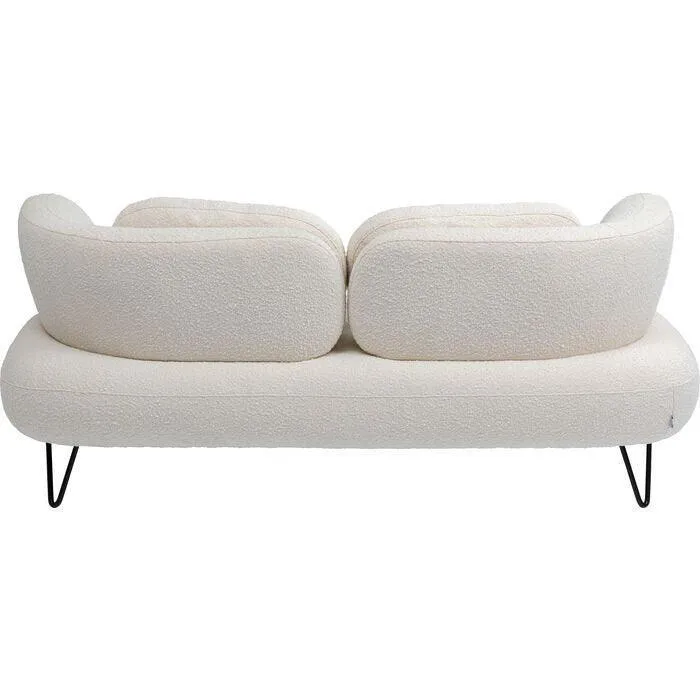 Peppo White Boucle 2 Seater Sofa