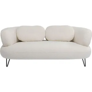 Peppo White Boucle 2 Seater Sofa