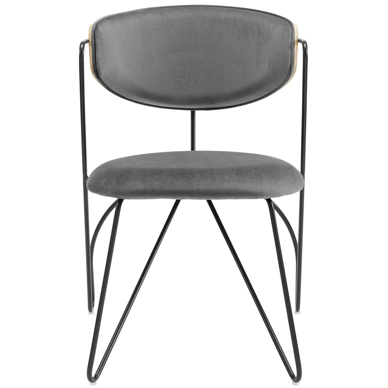 Prevail Black Frame Dining and Accent Performance Velvet Chair