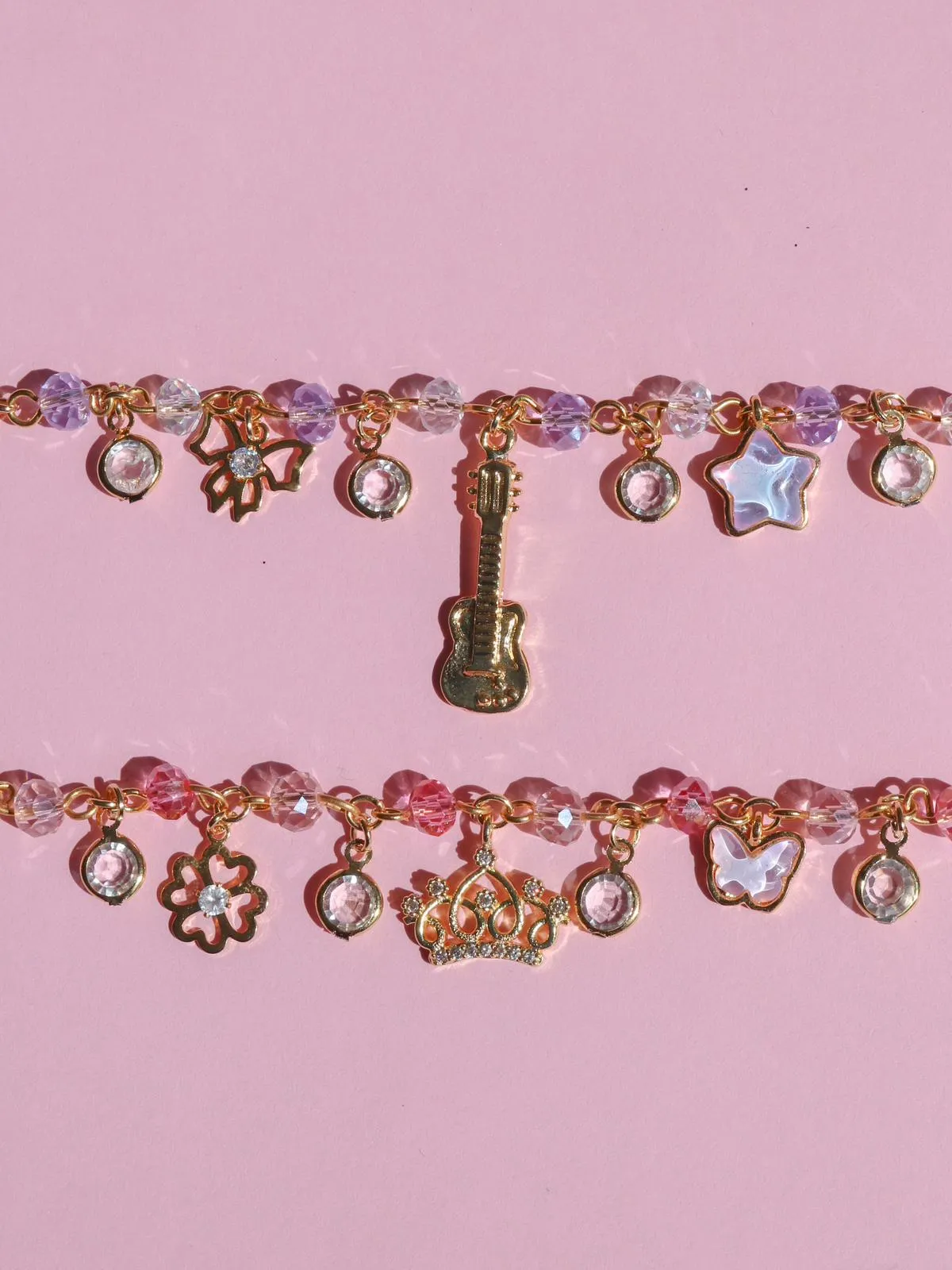 Princess and the Popstar 2pcs Bracelet Set, Friendship Bracelets