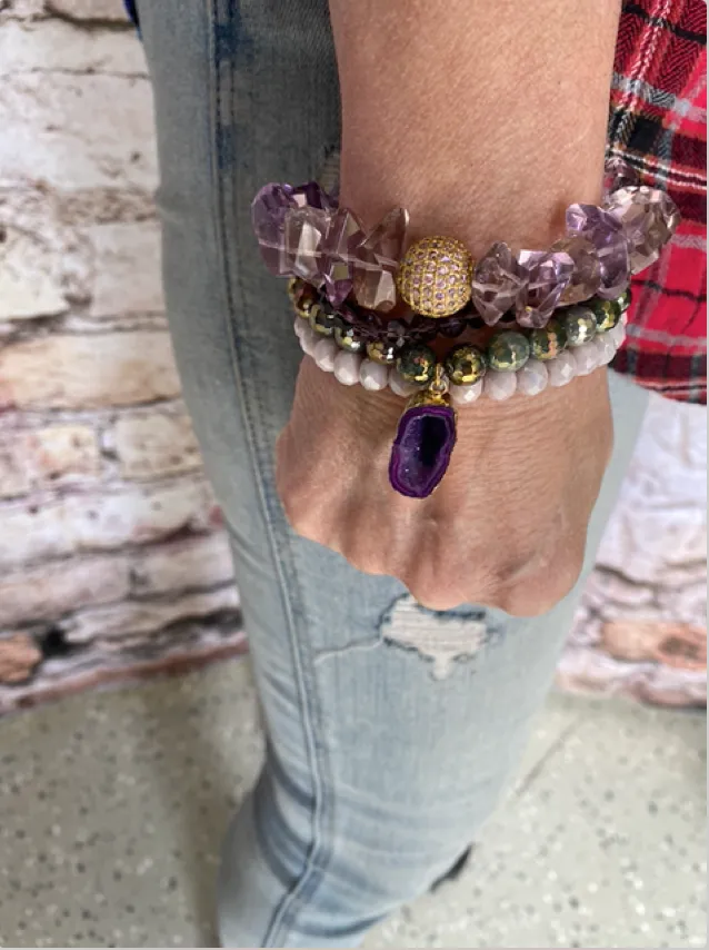 Purple Haze Bracelet Stack