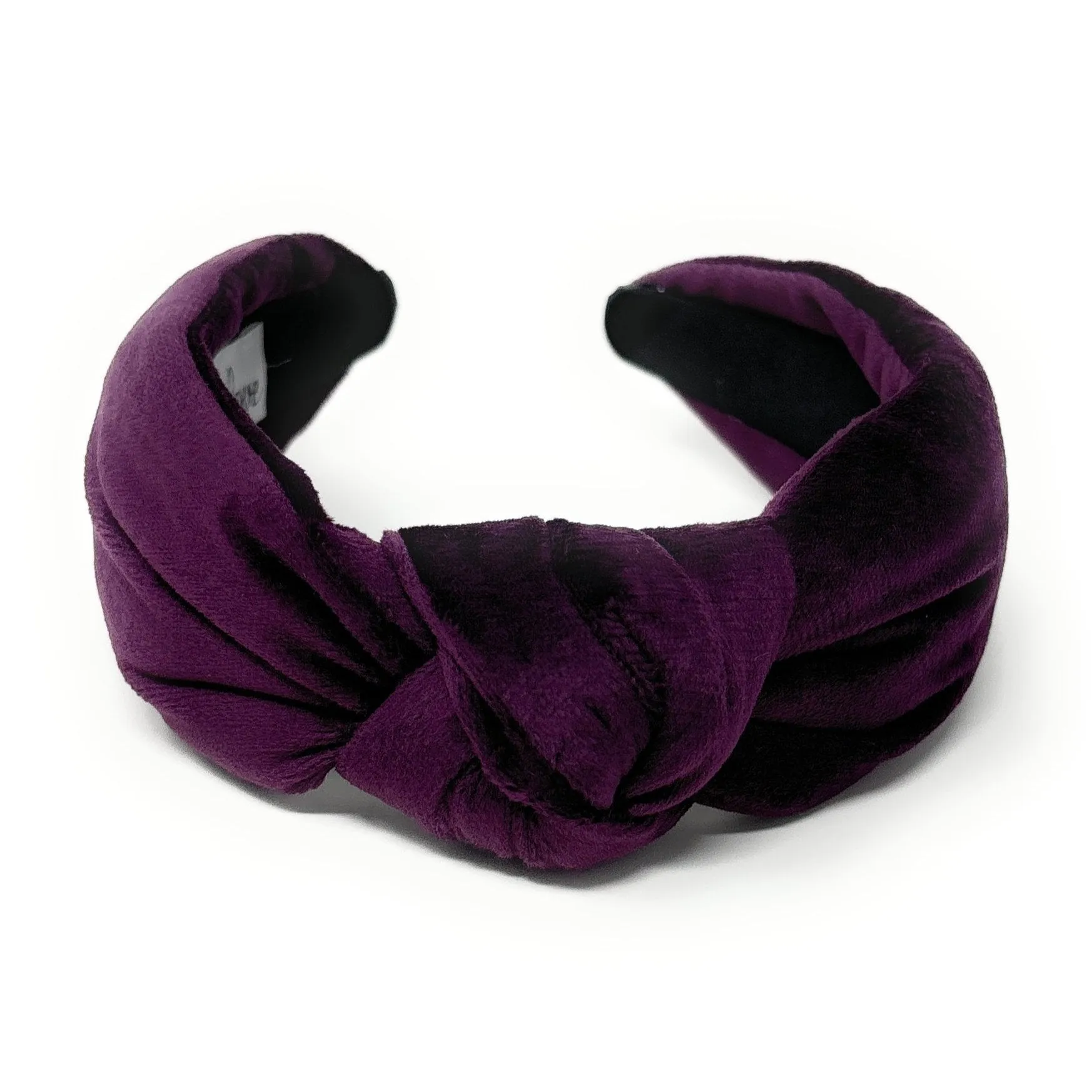 Purple Velvet Knot Headband