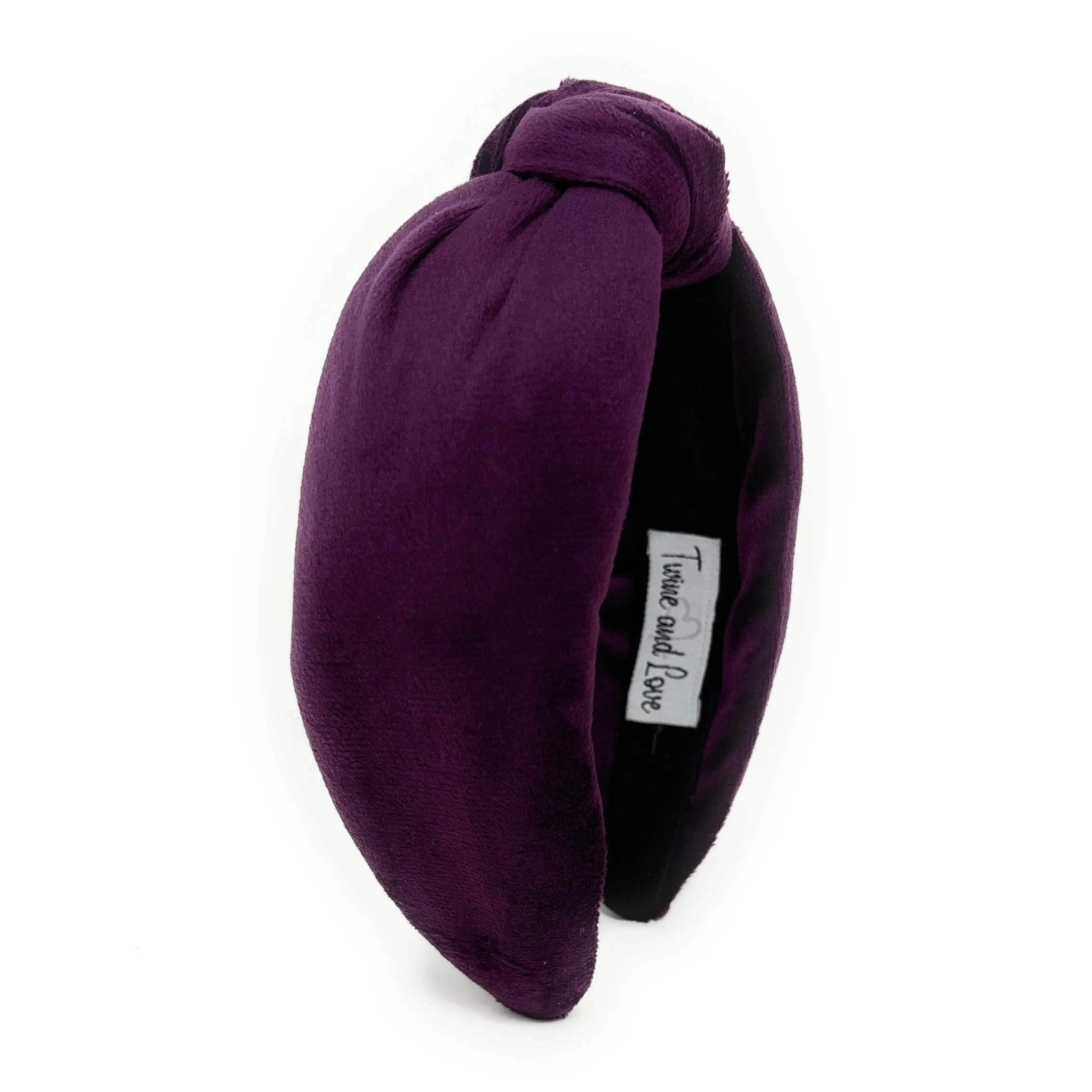 Purple Velvet Knot Headband