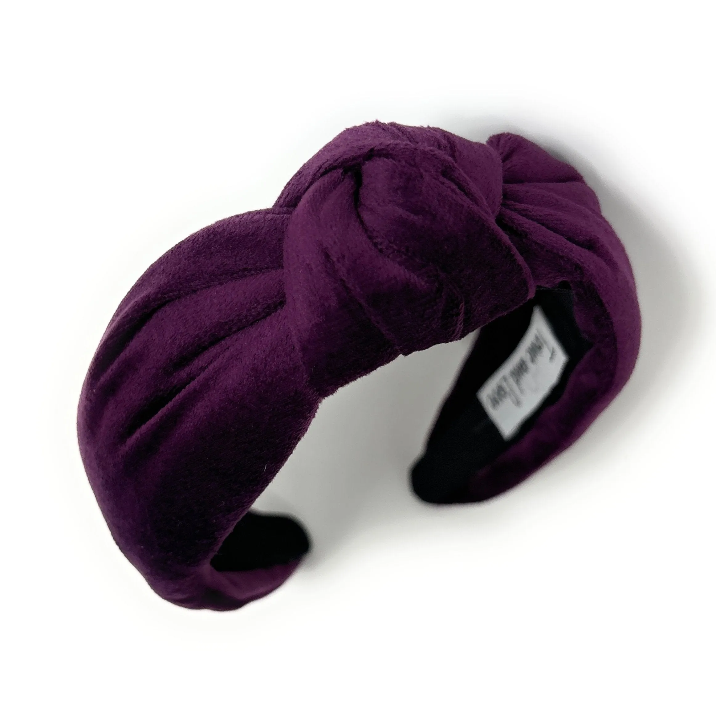 Purple Velvet Knot Headband