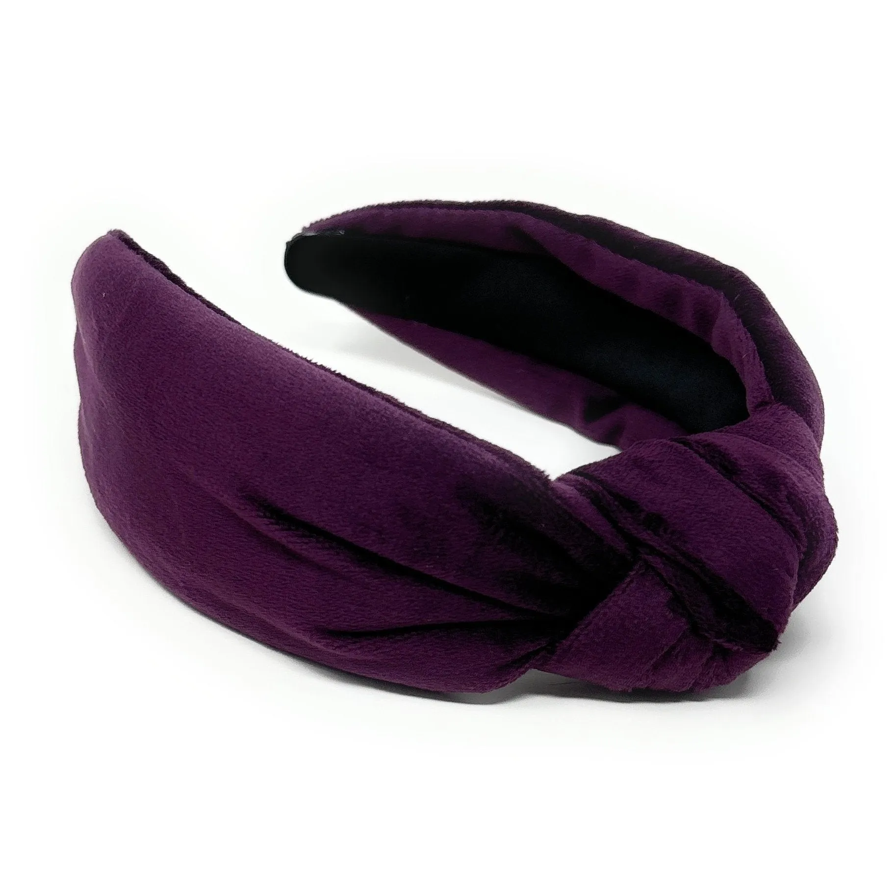 Purple Velvet Knot Headband