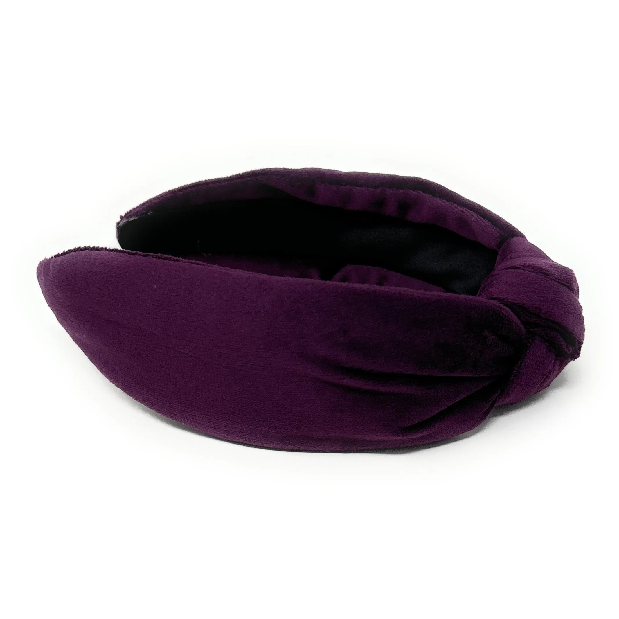 Purple Velvet Knot Headband