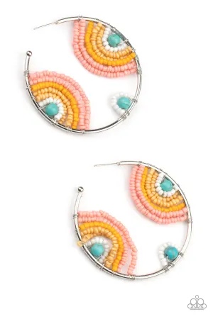 Rainbow Horizons - Multi Earrings - Paparazzi Accessories