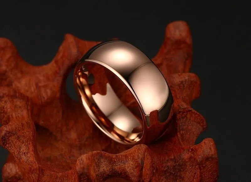 Rose Gold Tungsten Carbide Ring