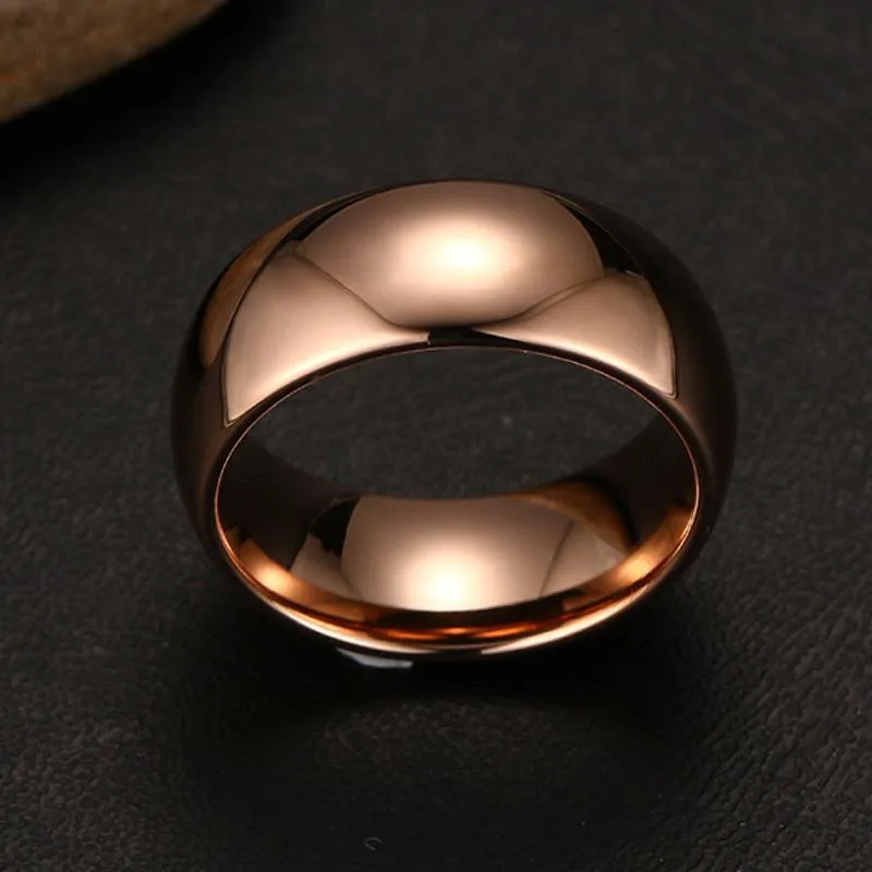 Rose Gold Tungsten Carbide Ring