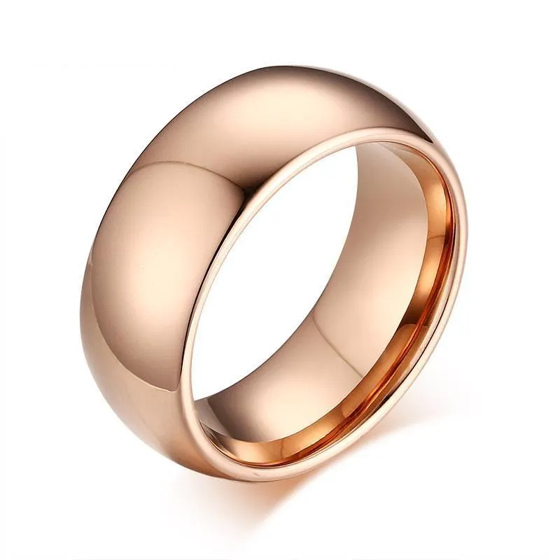 Rose Gold Tungsten Carbide Ring