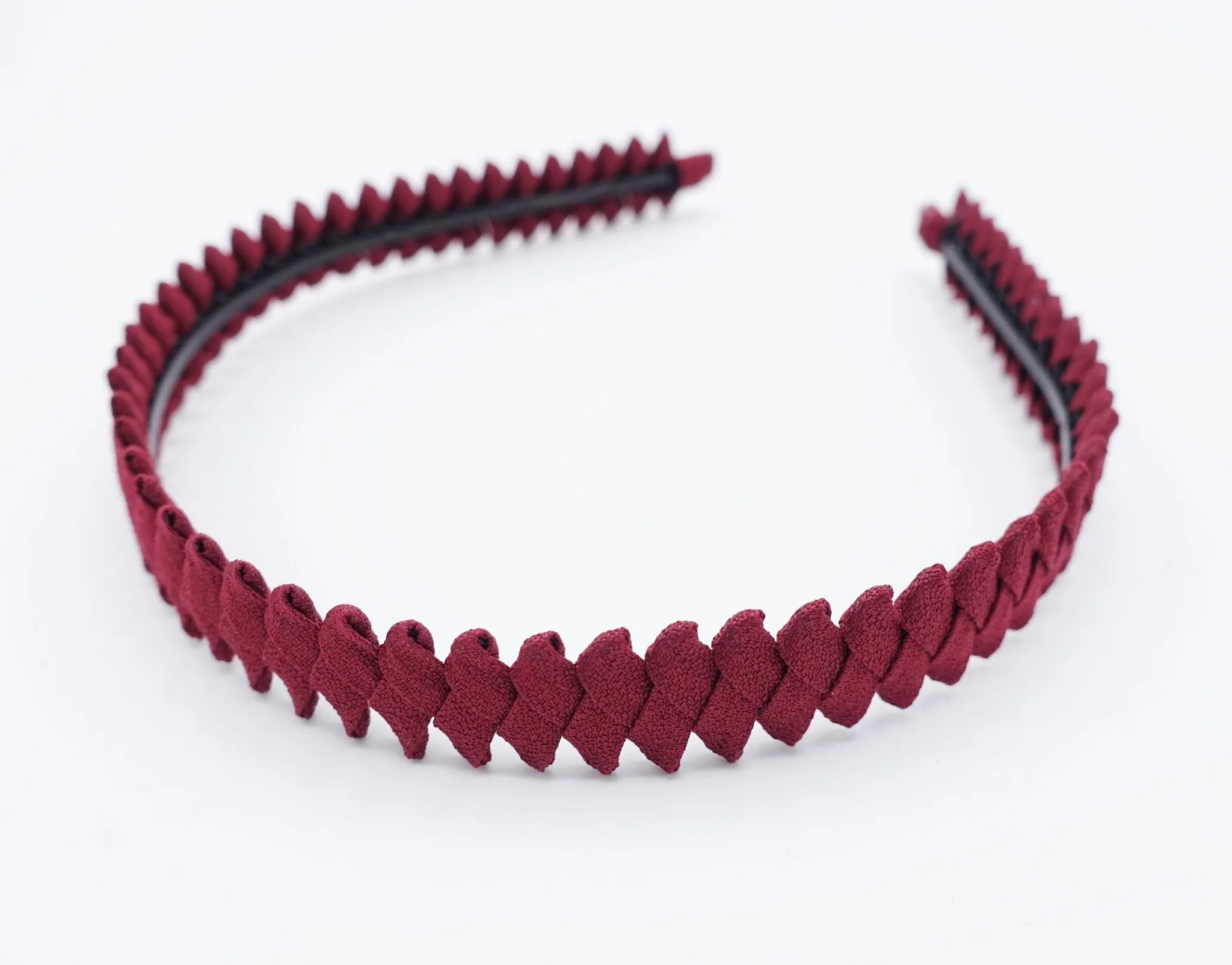 saw blade headband fabric wrapped hairband