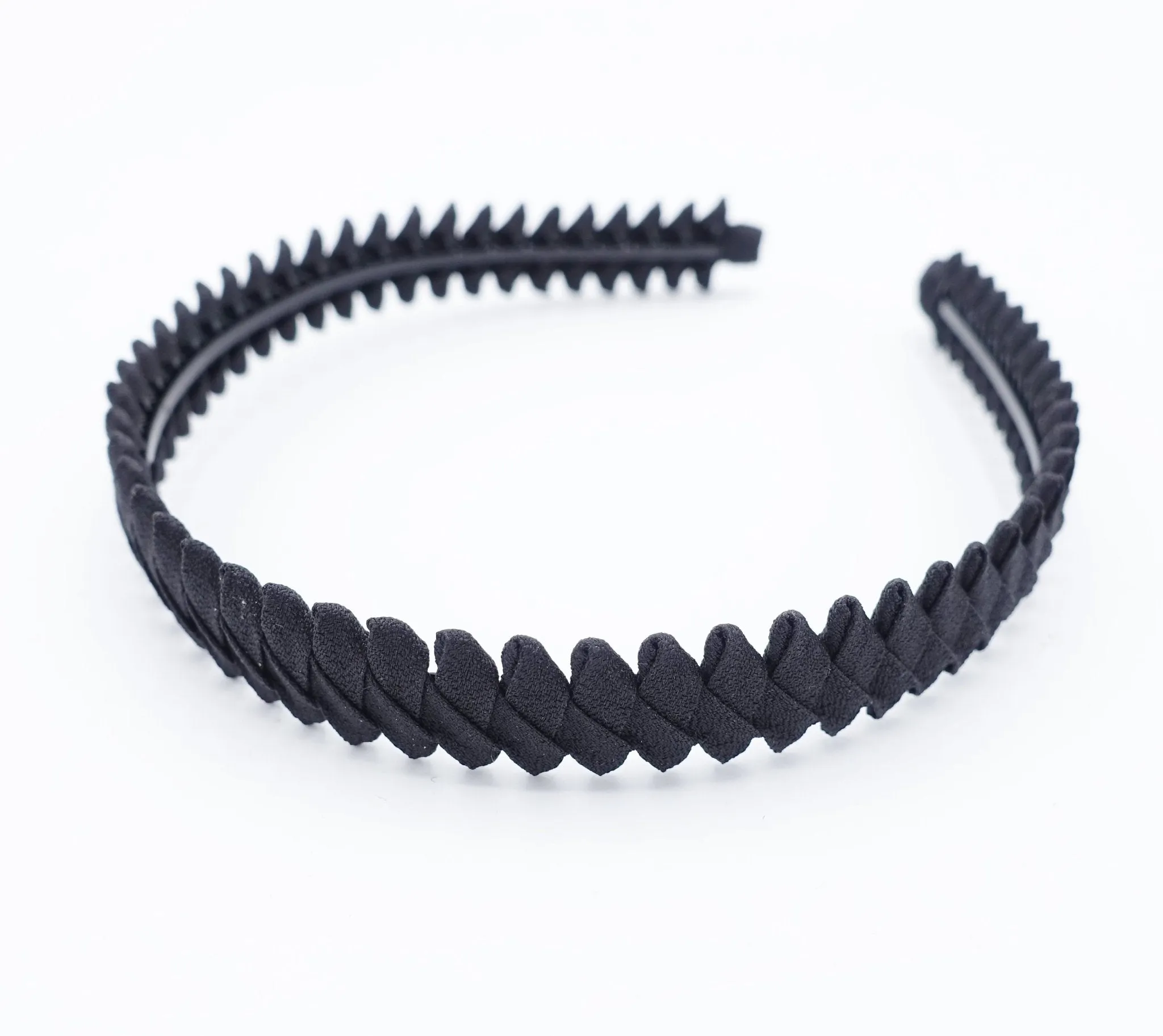 saw blade headband fabric wrapped hairband