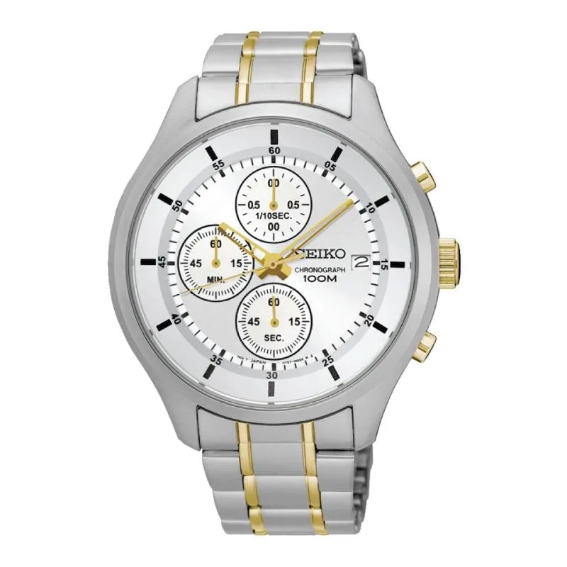 Seiko Chronograph Two-tone Stainless Steel Watch SKS541P1