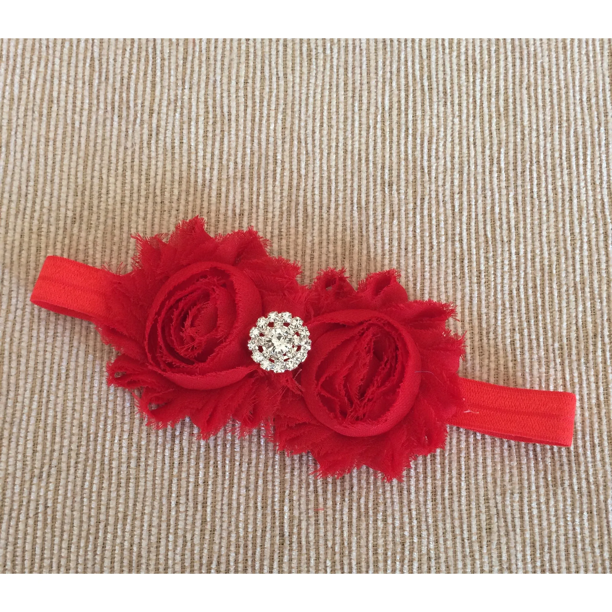 Shabby Red Headband