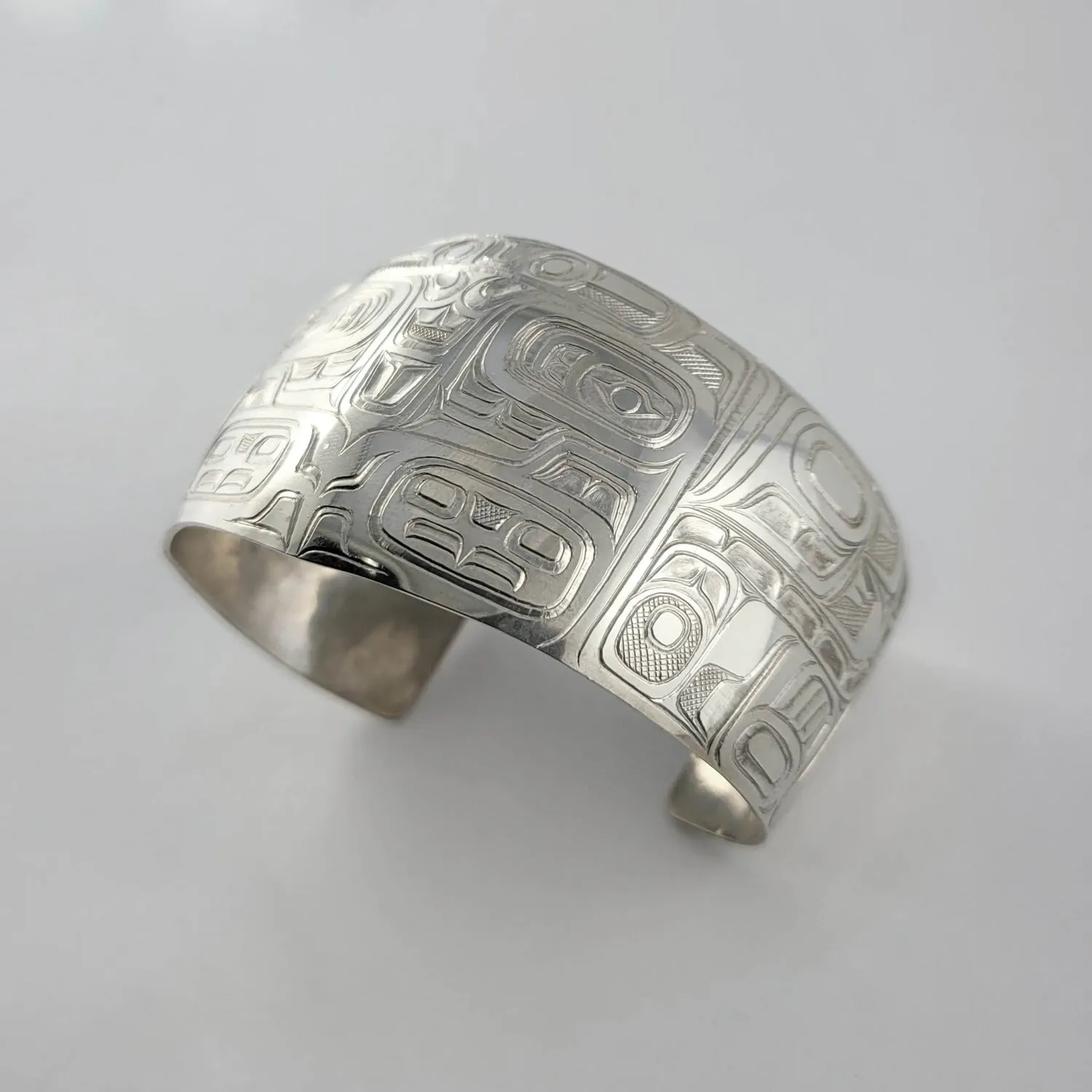 Silver Chilkat Style Bracelet