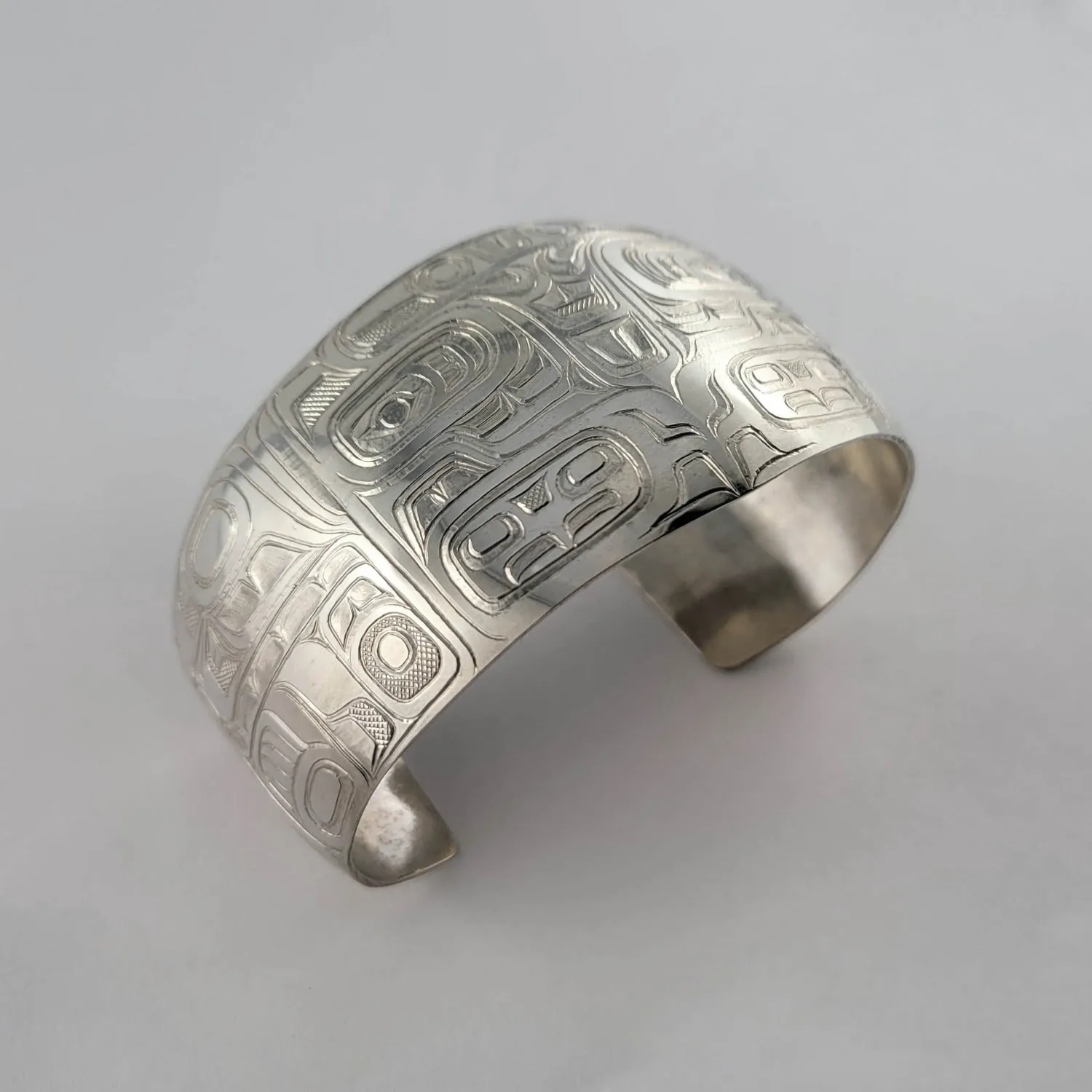 Silver Chilkat Style Bracelet